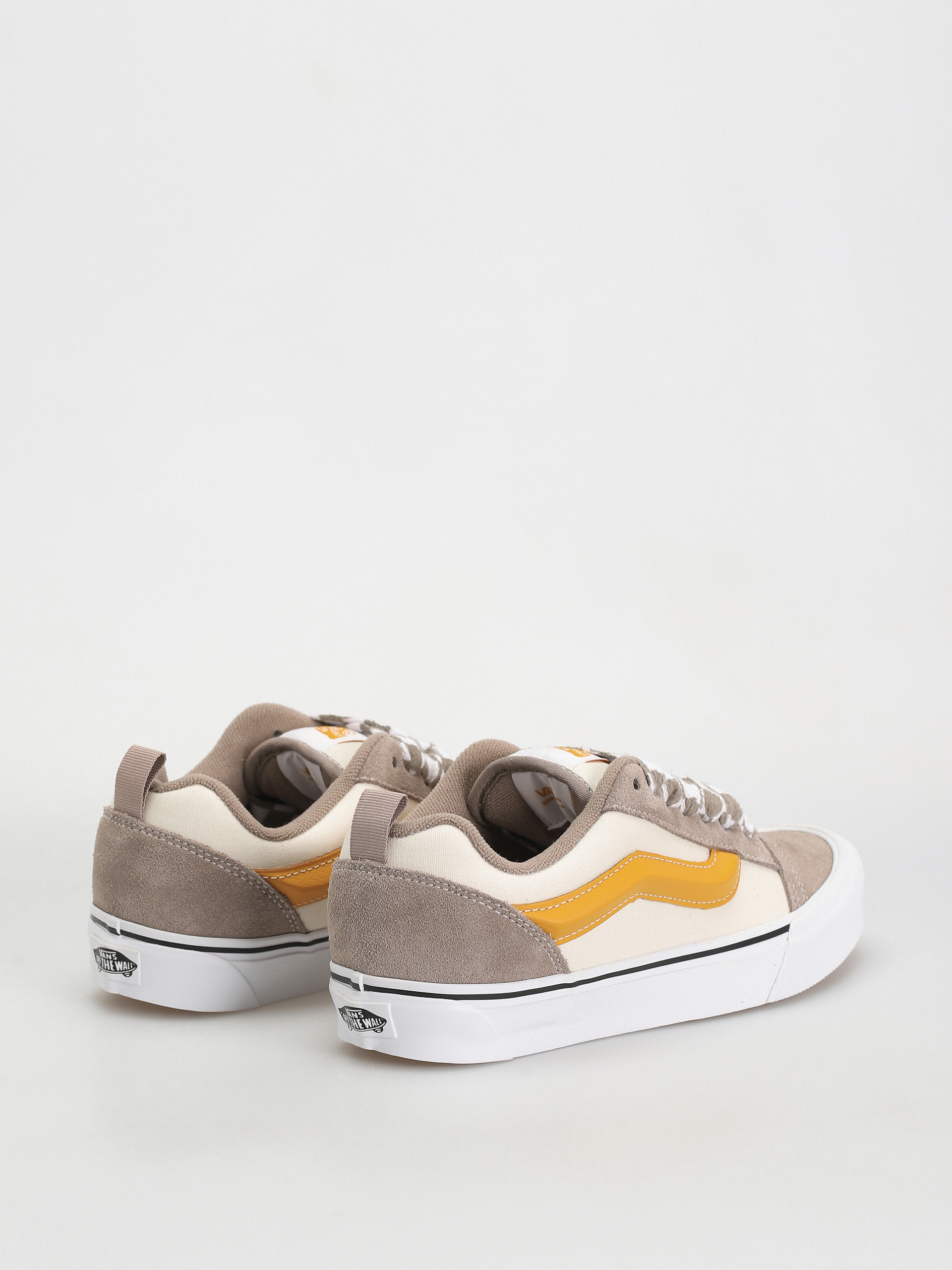 Buty Vans Knu Skool (mega check gray/marshmallow)