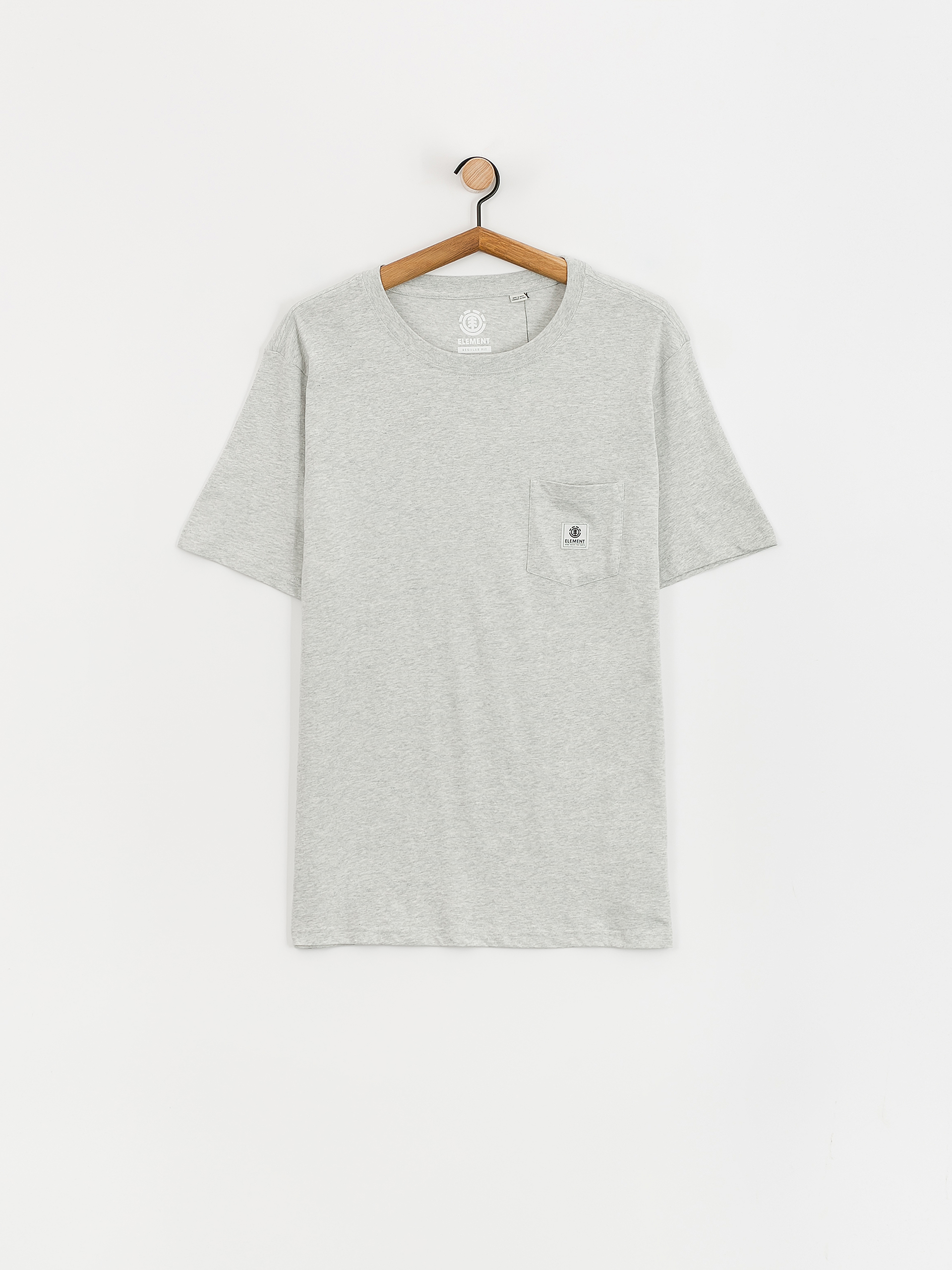 T-shirt Element Basic Pocket Label (mid grey heather)