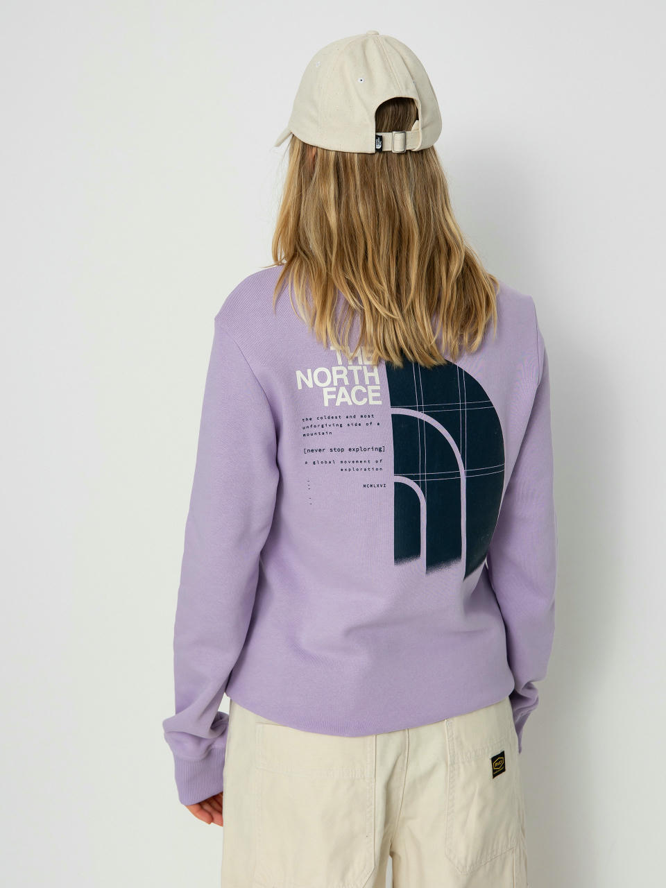 Bluza The North Face Graphic Crew 3 Wmn (lite lilac)