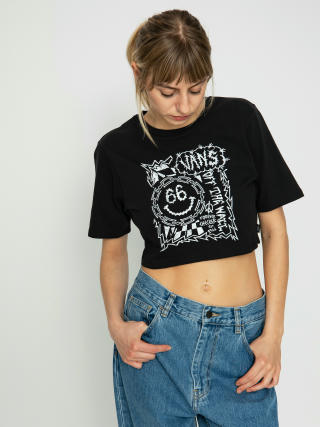 T-shirt Vans Forever Checker Crew Crop II Wmn (black)