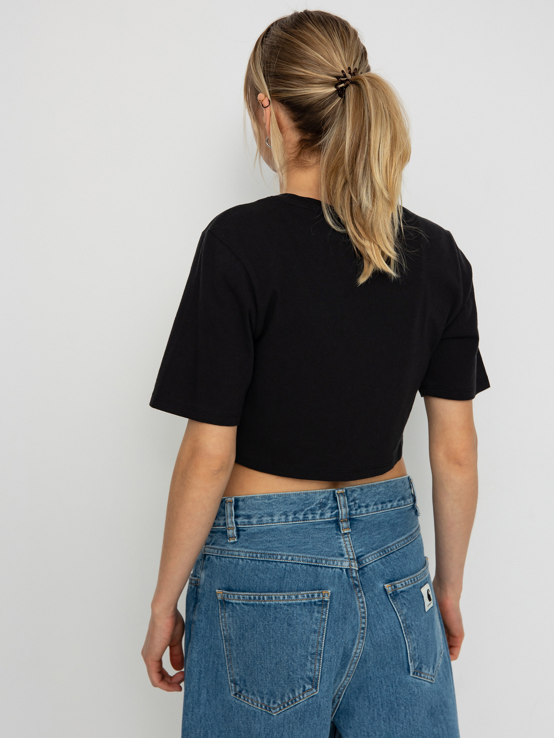 T-shirt Vans Forever Checker Crew Crop II Wmn (black)