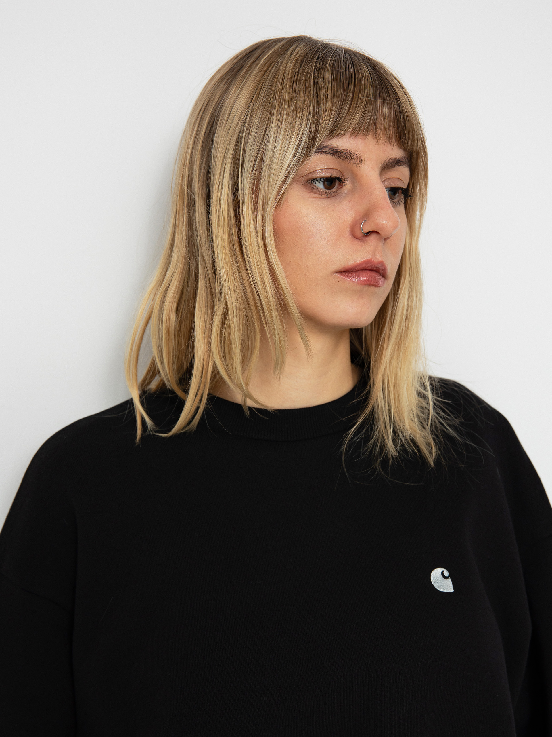 Bluza Carhartt WIP Casey Wmn (black/silver)