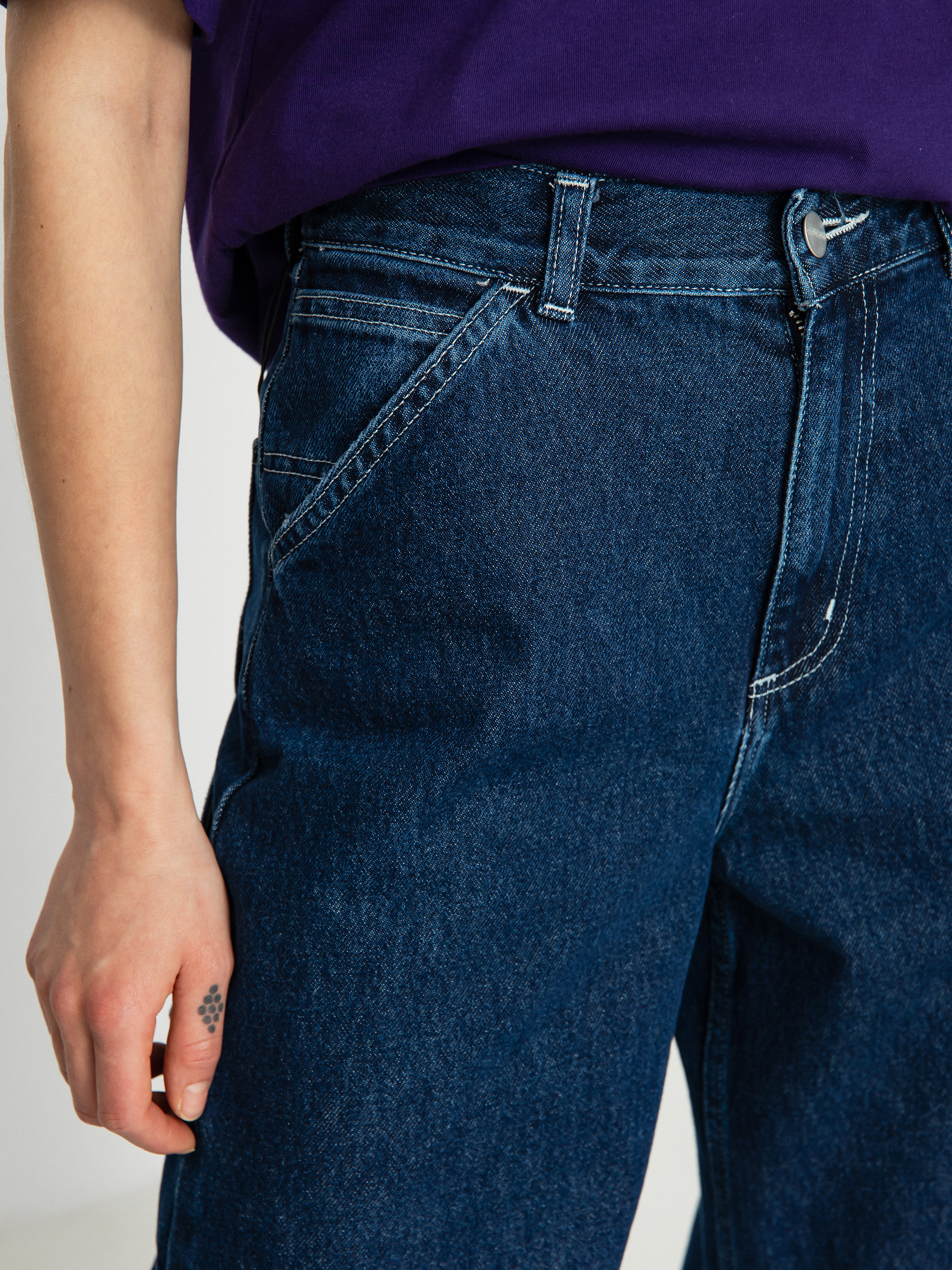 Spodnie Carhartt WIP Jens Wmn (blue)