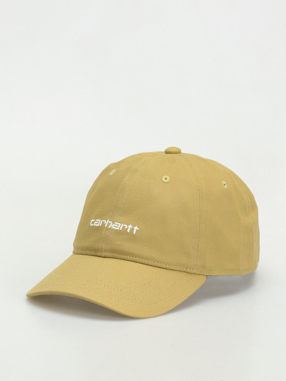 Czapka z daszkiem Carhartt WIP Canvas Script (agate/white)