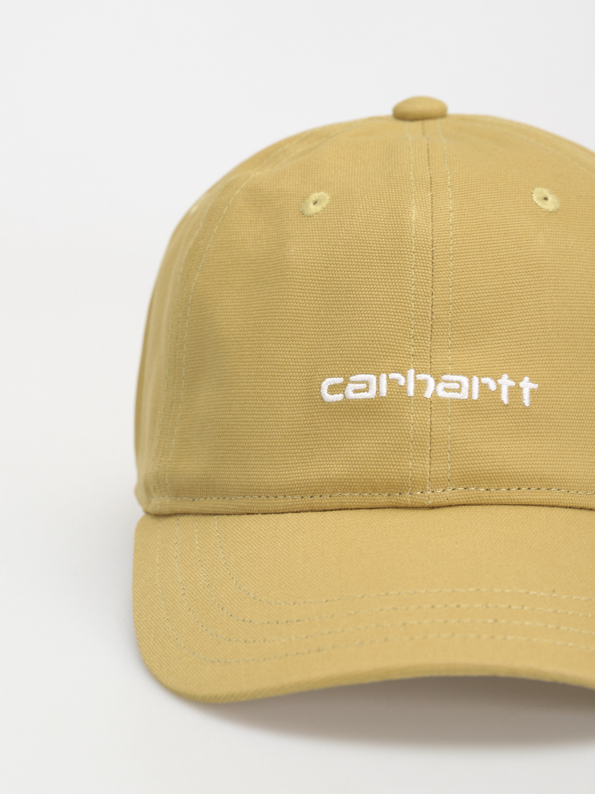 Czapka z daszkiem Carhartt WIP Canvas Script (agate/white)