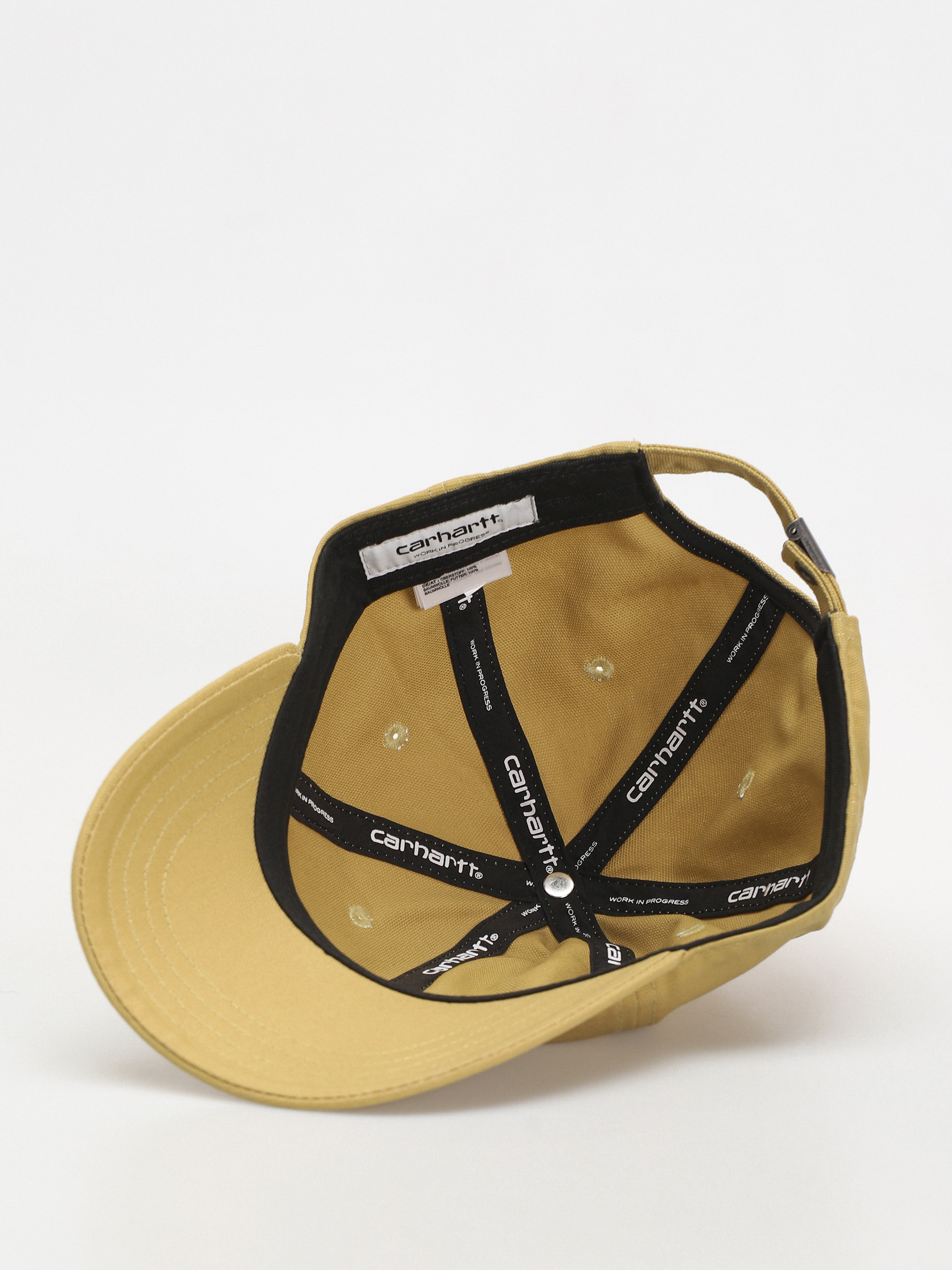 Czapka z daszkiem Carhartt WIP Canvas Script (agate/white)