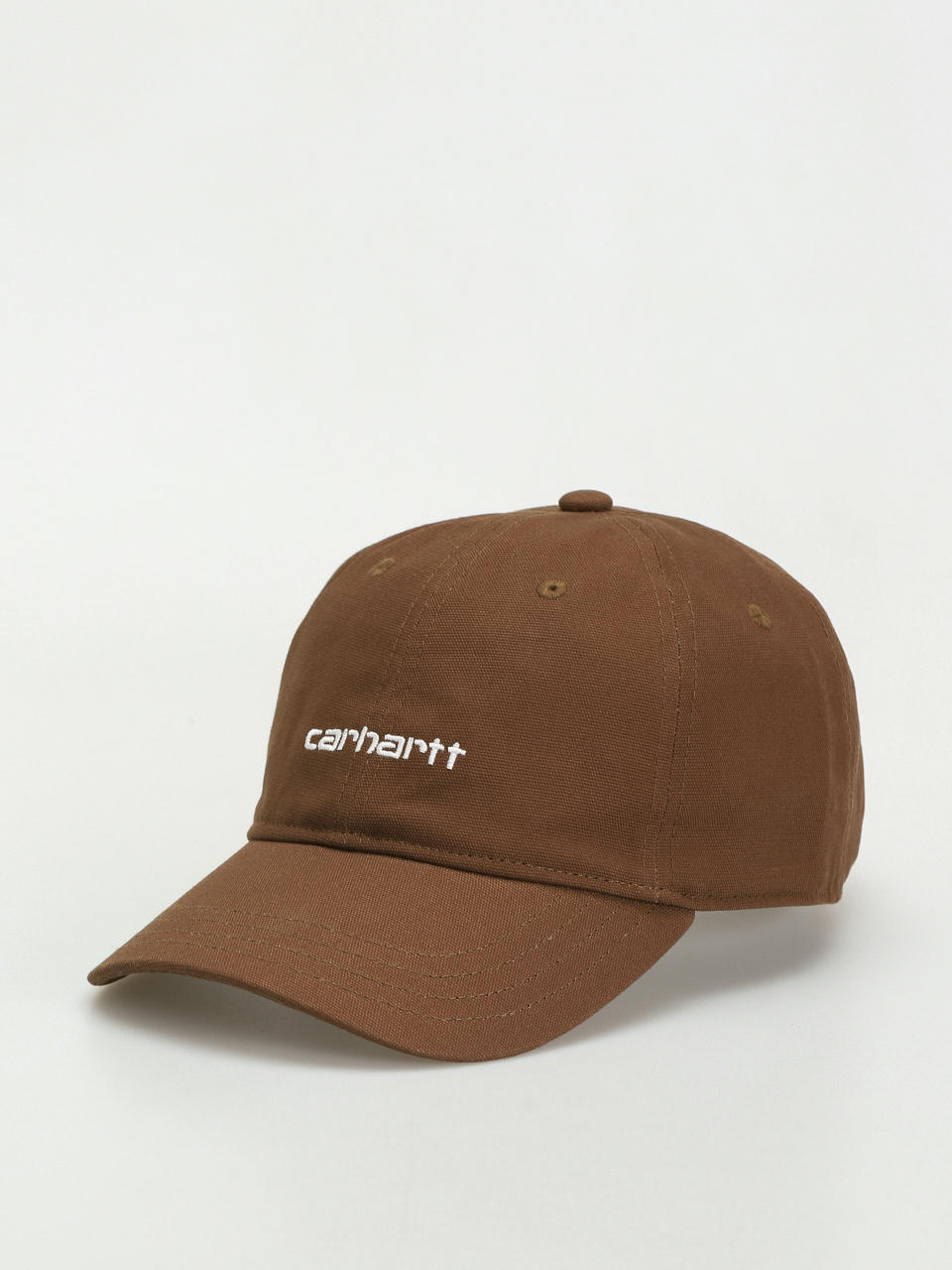 Czapka z daszkiem Carhartt WIP Canvas Script (lumber/white)