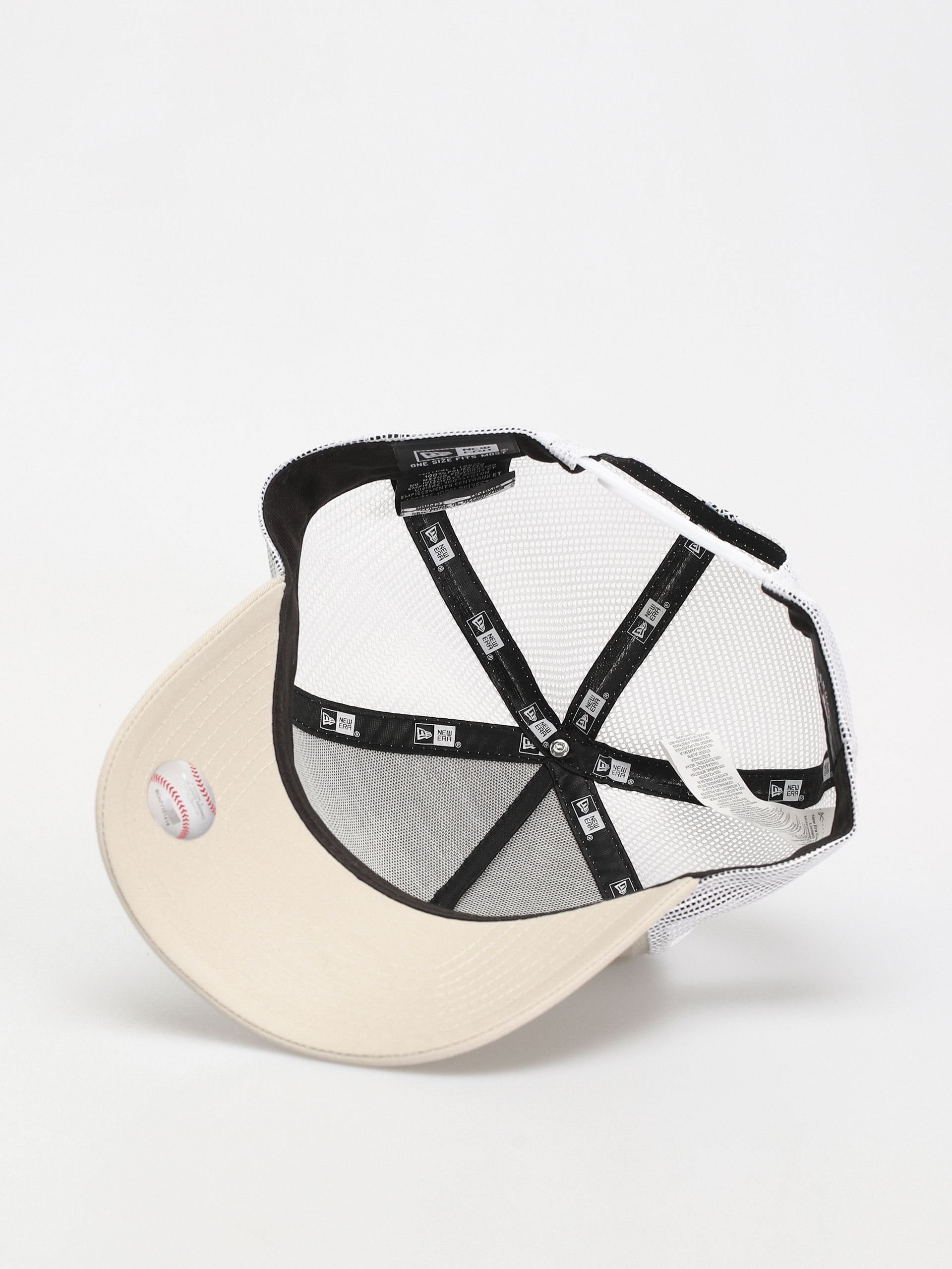 Czapka z daszkiem New Era League Essential 9Forty Af Trucker New York Yankees (stone/white)