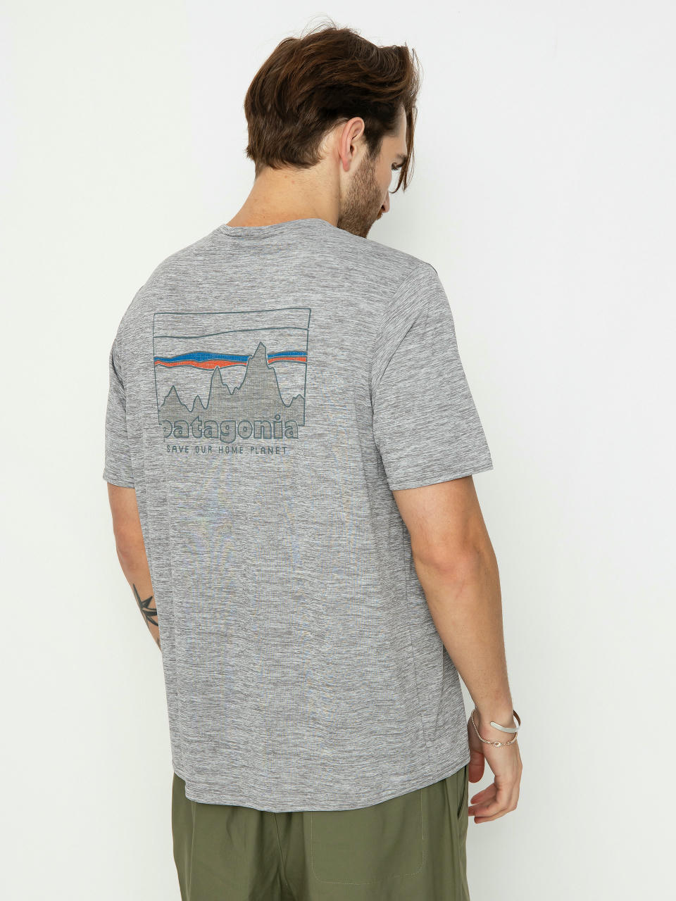 T-shirt Patagonia Cap Cool Daily Graphic (73 skyline feather grey)