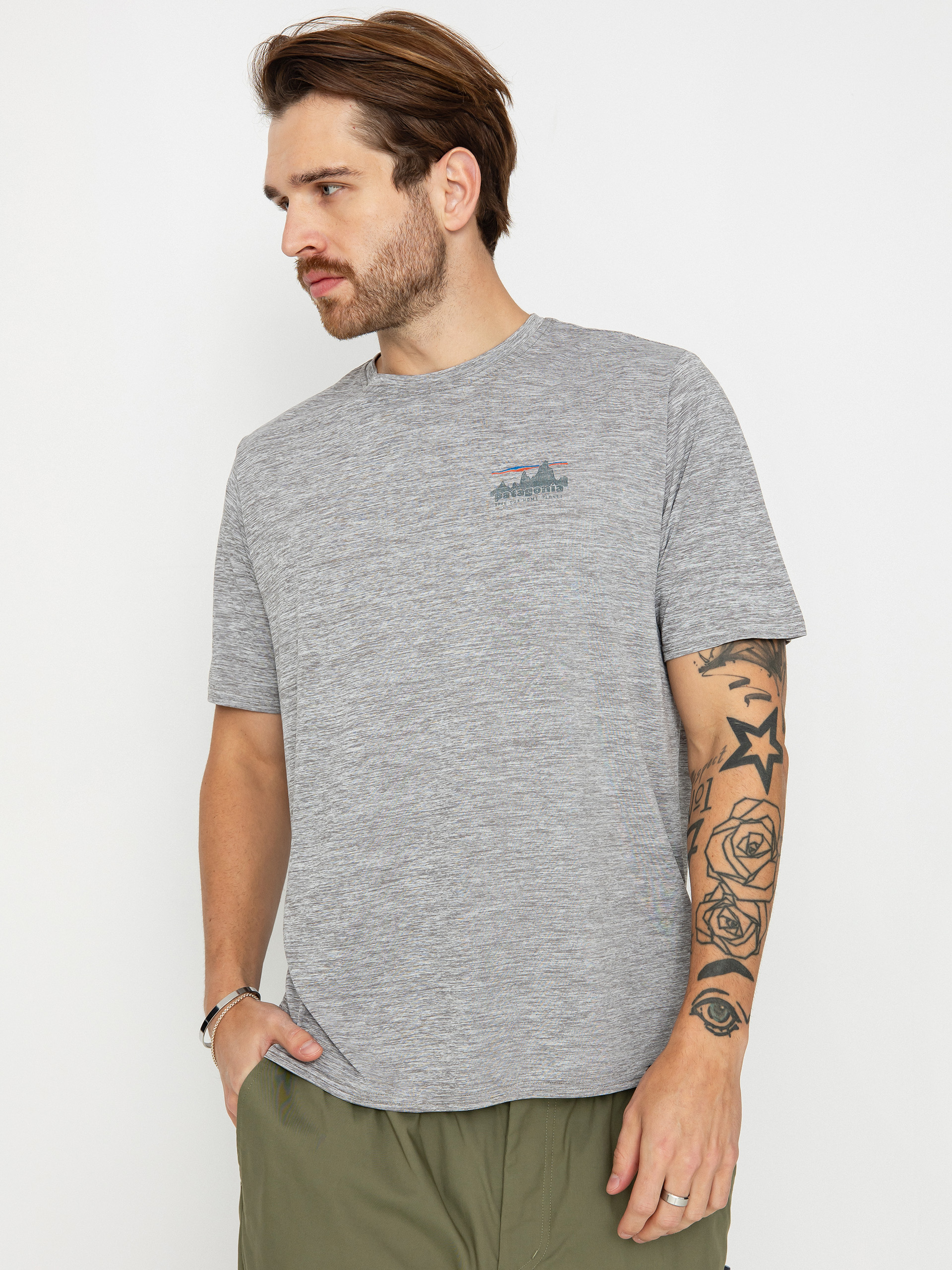 T-shirt Patagonia Cap Cool Daily Graphic (73 skyline feather grey)