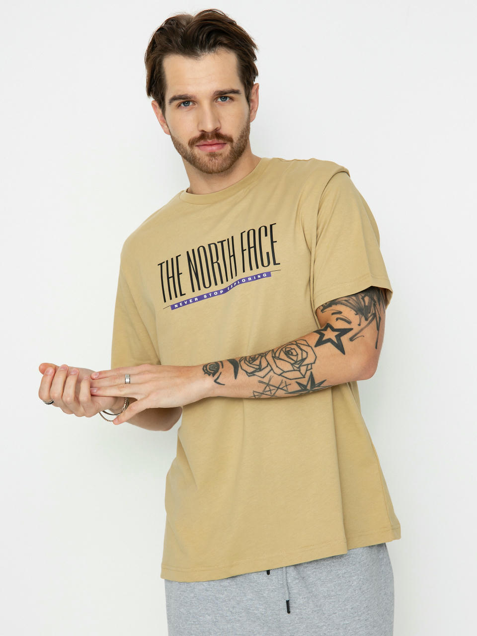 T-shirt The North Face Tnf Est 1966 (khaki stone)