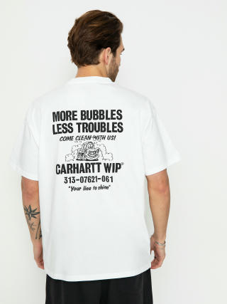T-shirt Carhartt WIP Less Troubles (white/black)