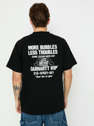 T-shirt Carhartt WIP Less Troubles (black/white)