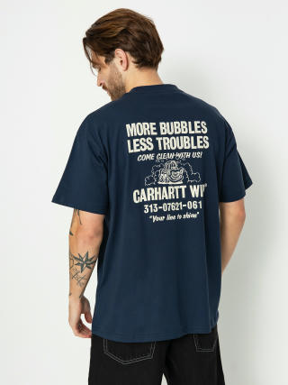 T-shirt Carhartt WIP Less Troubles (blue/wax)