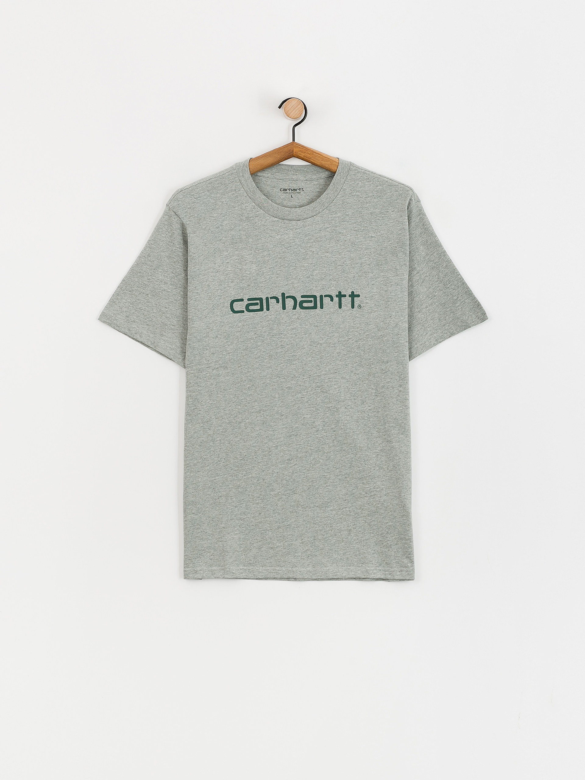 T-shirt Carhartt WIP Script (grey heather/chervil)