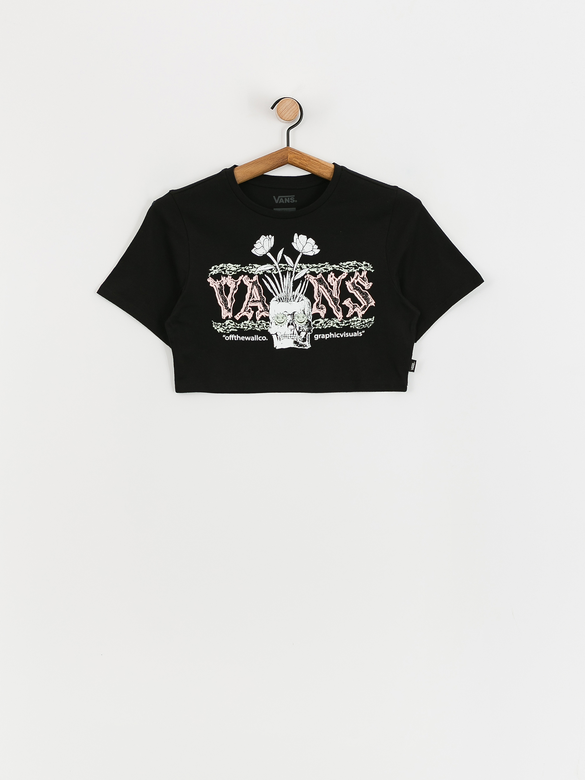 T-shirt Vans Growing Ideas Crew Crop II Wmn (black)
