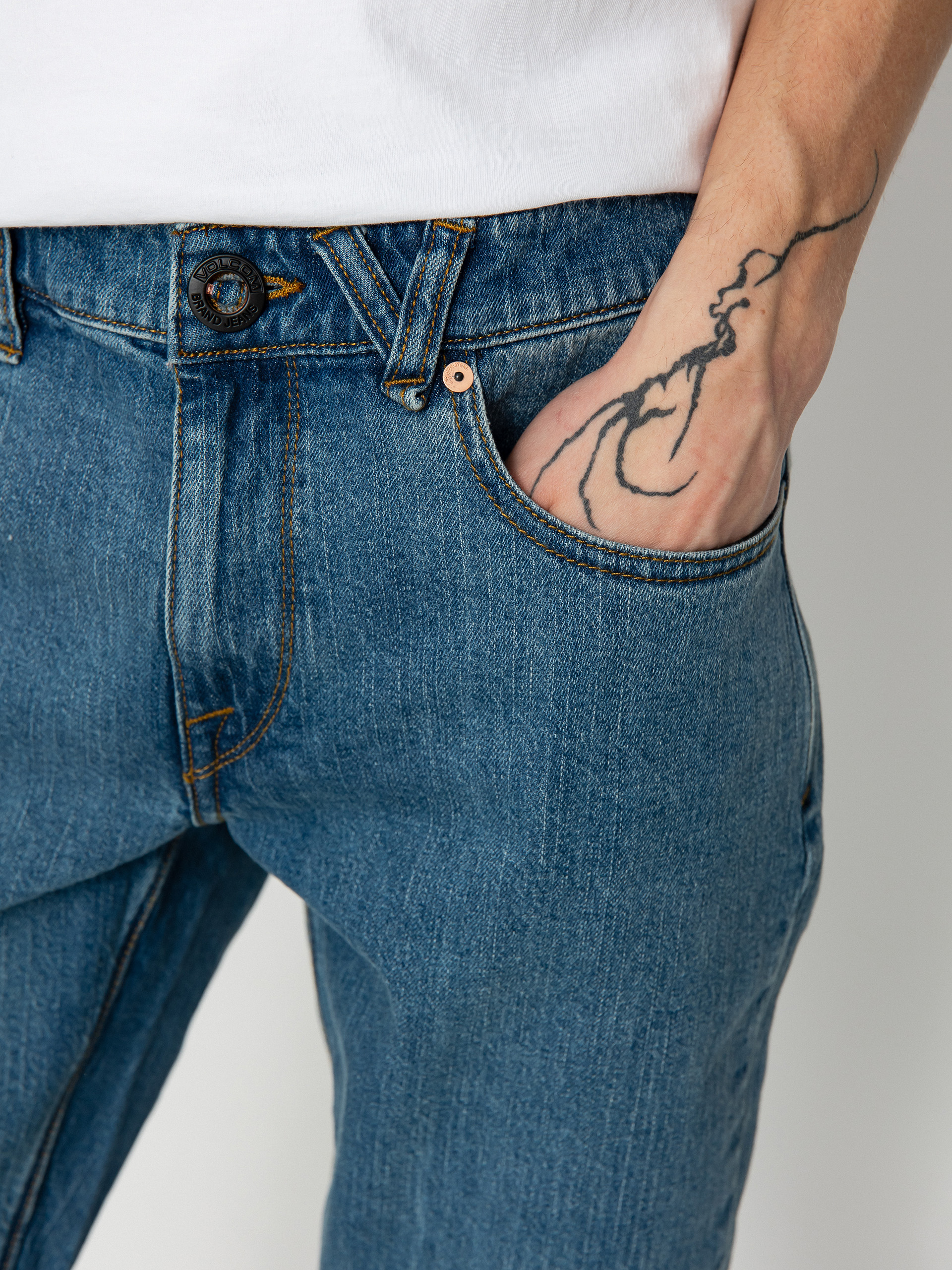 Spodnie Volcom Vorta Denim (aged indigo)