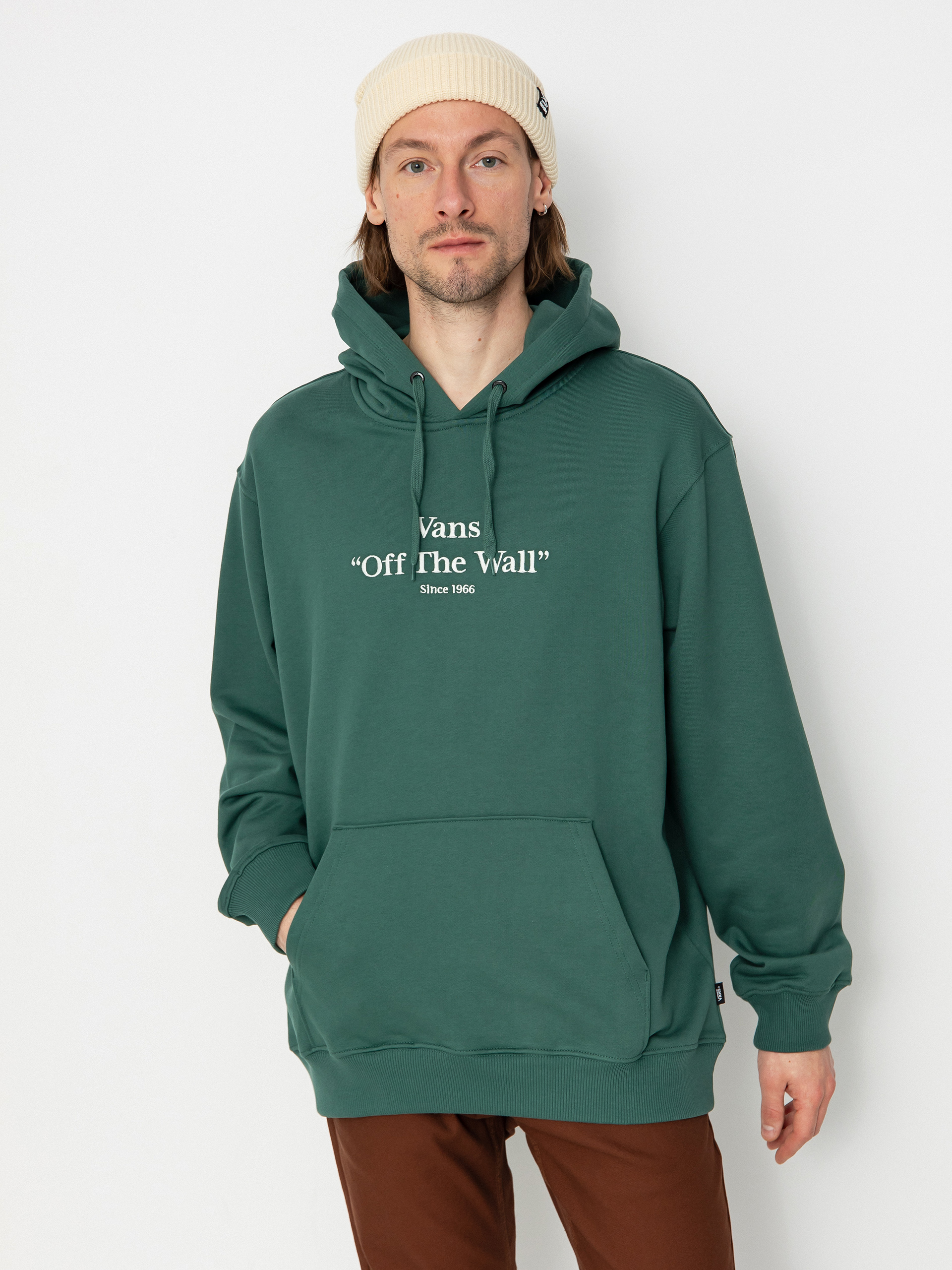 Bluza z kapturem Vans Quoted Loose HD (bistro green)