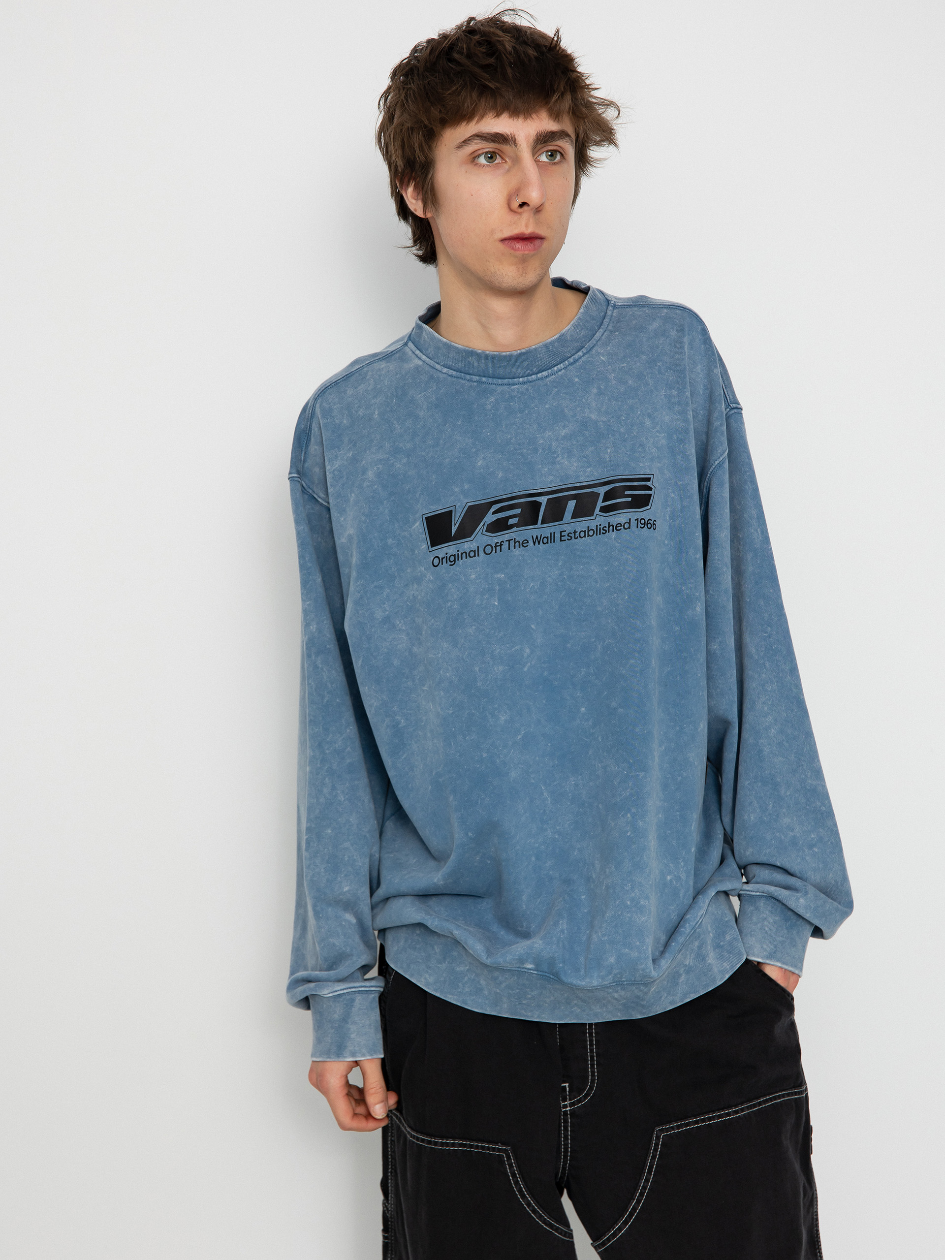 Bluza Vans Spaced Out Loose Crew (copen blue)