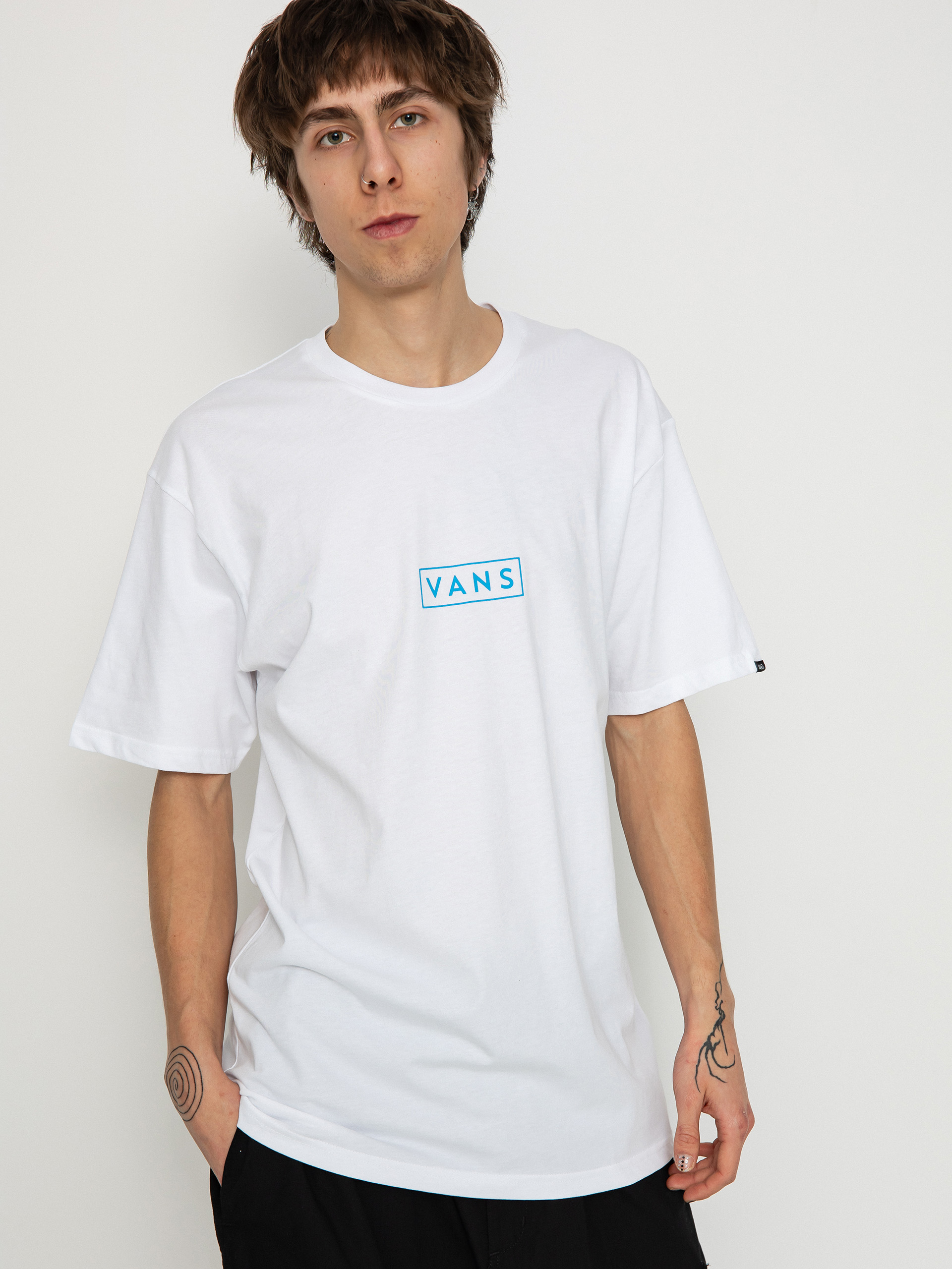 T-shirt Vans Classic Easy Box (white/malibu blue)
