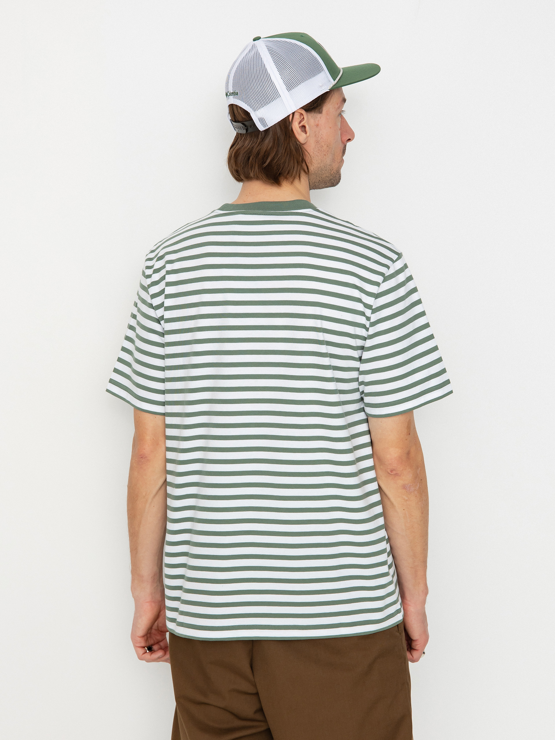 T-shirt Carhartt WIP Seidler Pocket (seidler stripe/park/white)