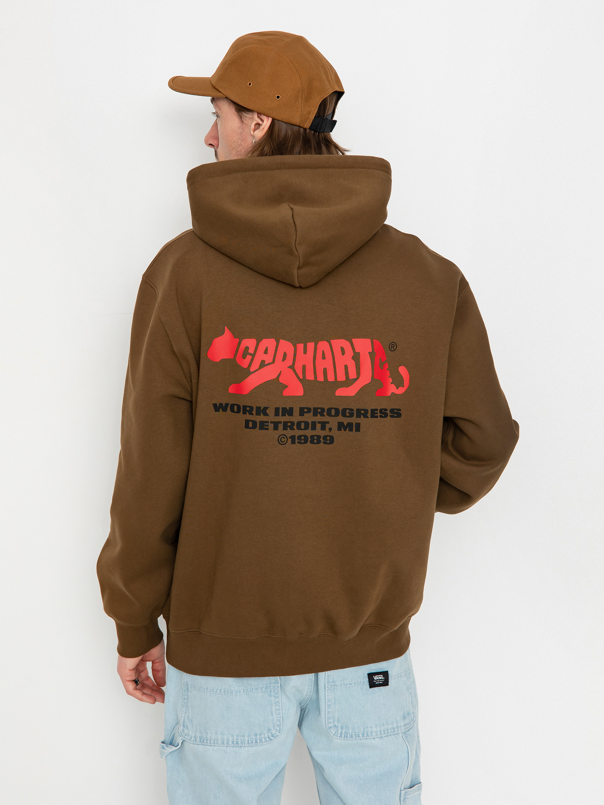 Bluza z kapturem Carhartt WIP Rocky Script HD (lumber)