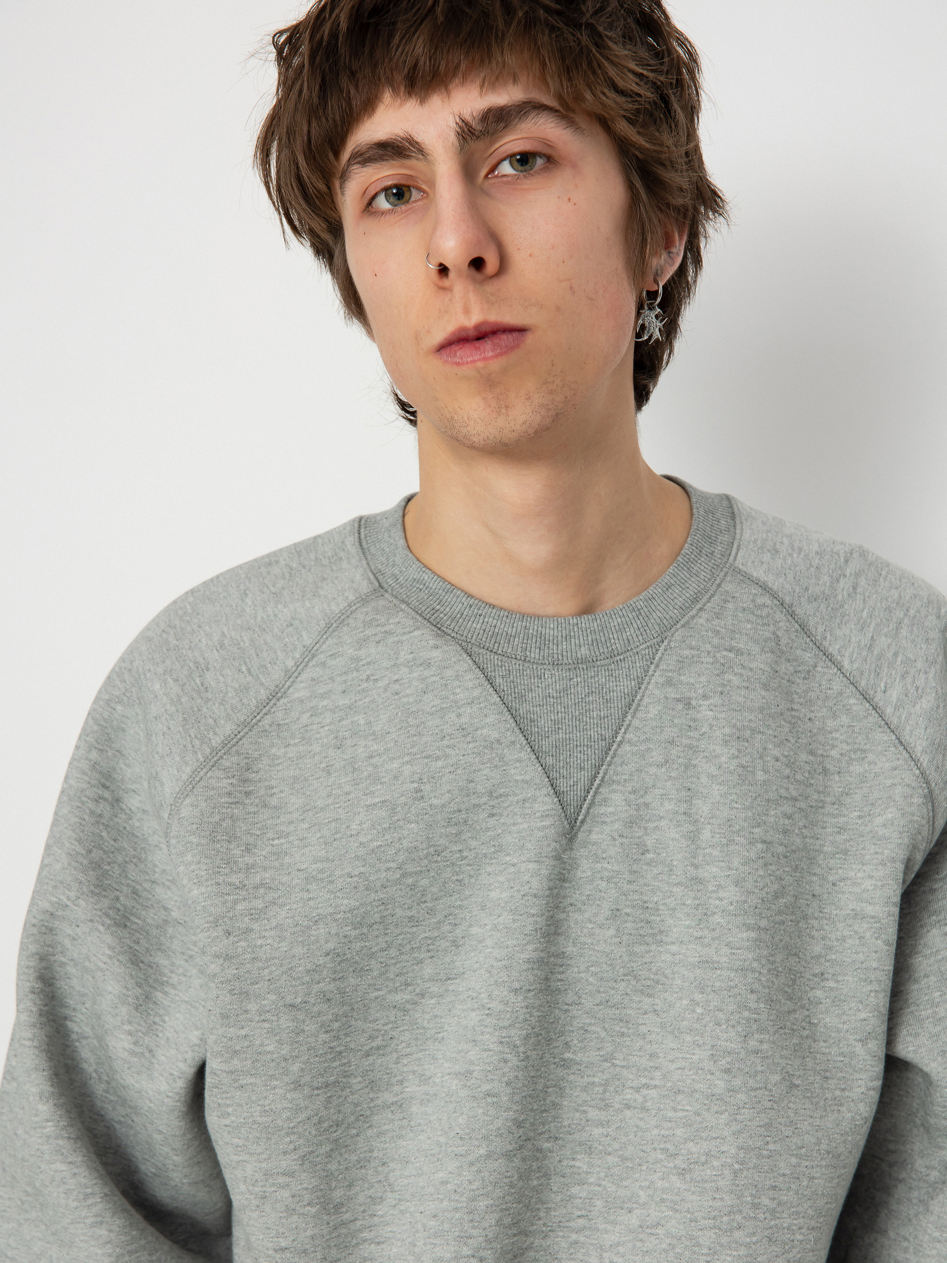 Bluza Carhartt WIP Chase (grey heather/gold)