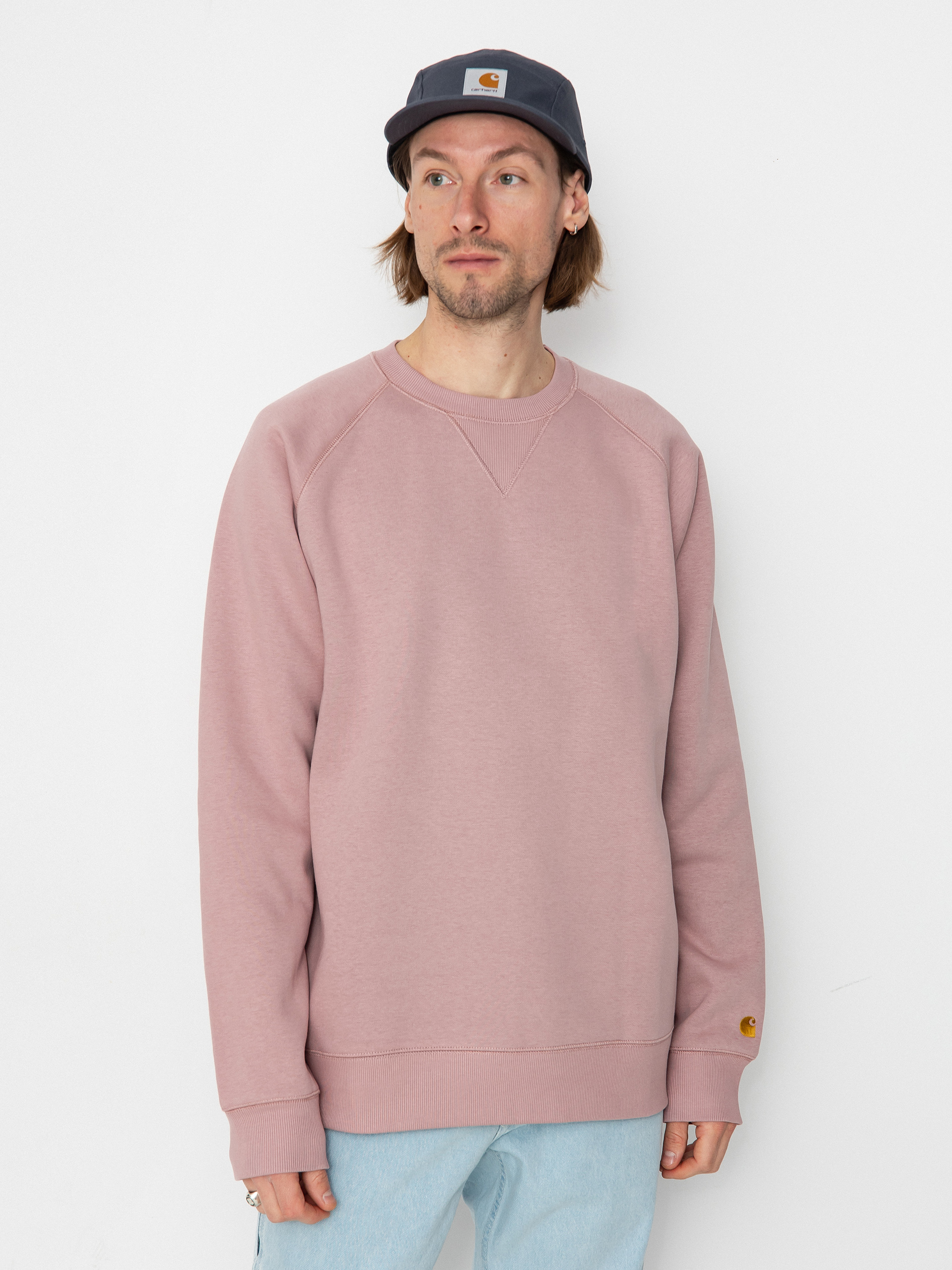 Bluza Carhartt WIP Chase (glassy pink/gold)