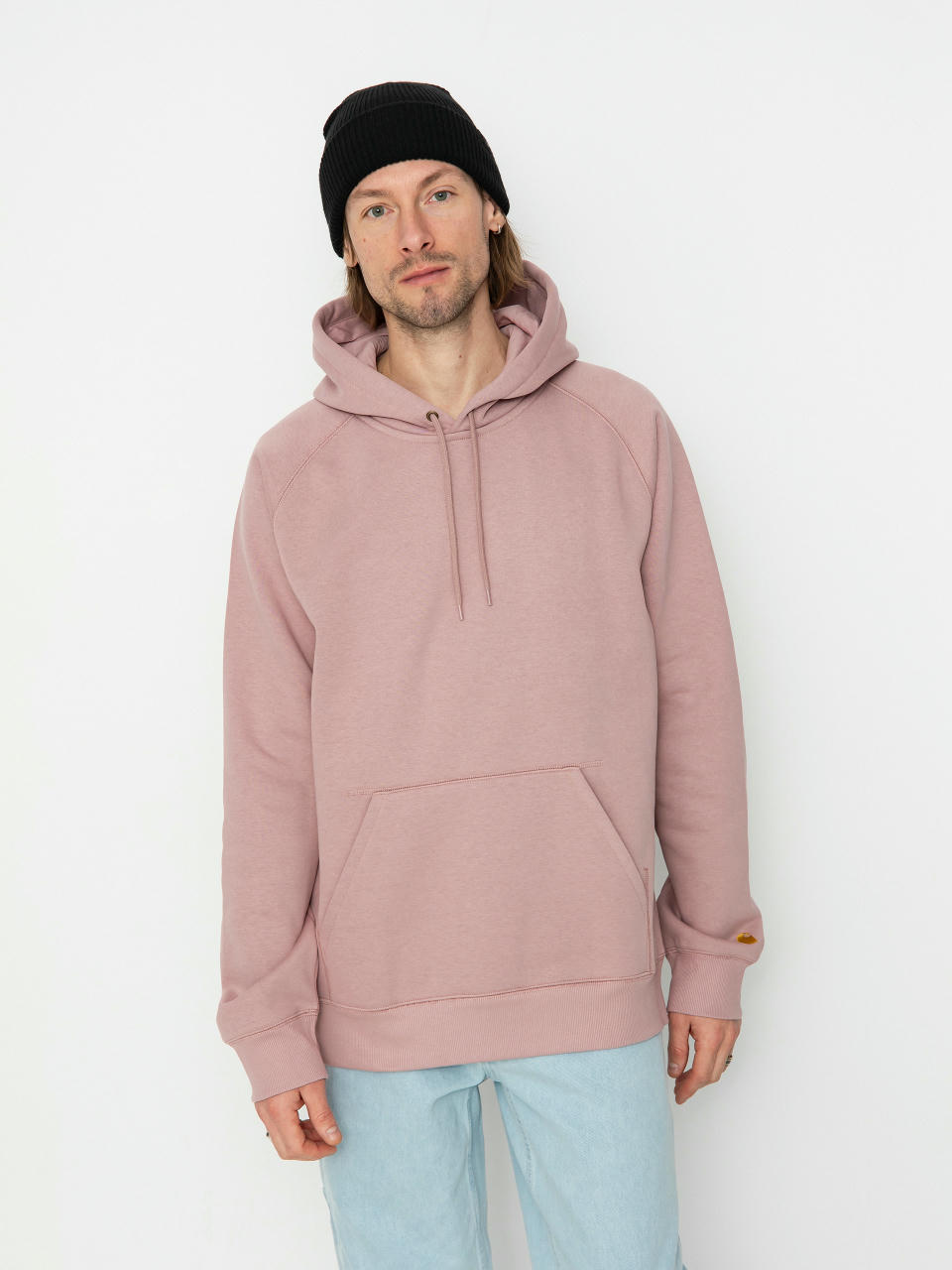 Bluza z kapturem Carhartt WIP Chase HD (glassy pink/gold)