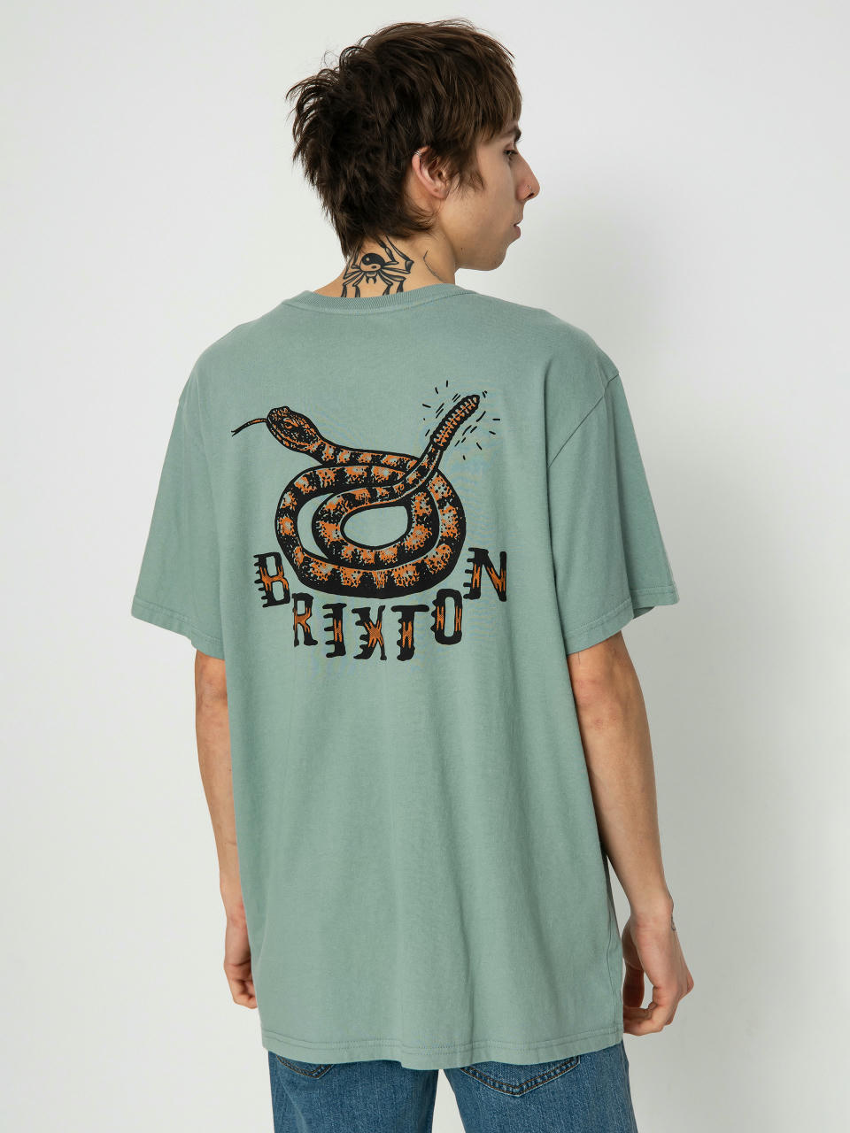 T-shirt Brixton Homer Stt (chinois green classic wash)