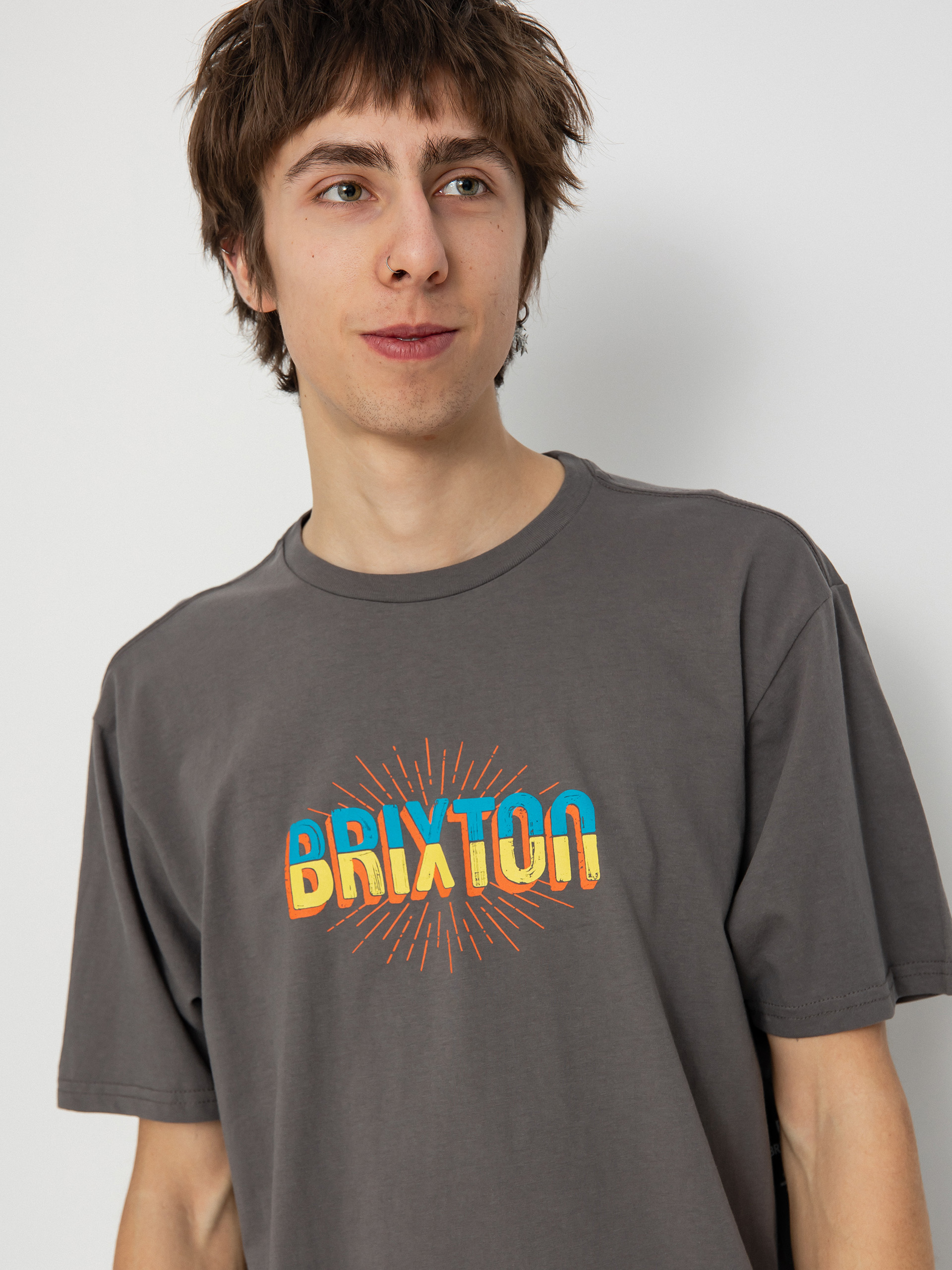 T-shirt Brixton Pinnacle Tlrt (charcoal)