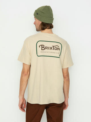 T-shirt Brixton Grade Stt (cream/trekking green/sepia)