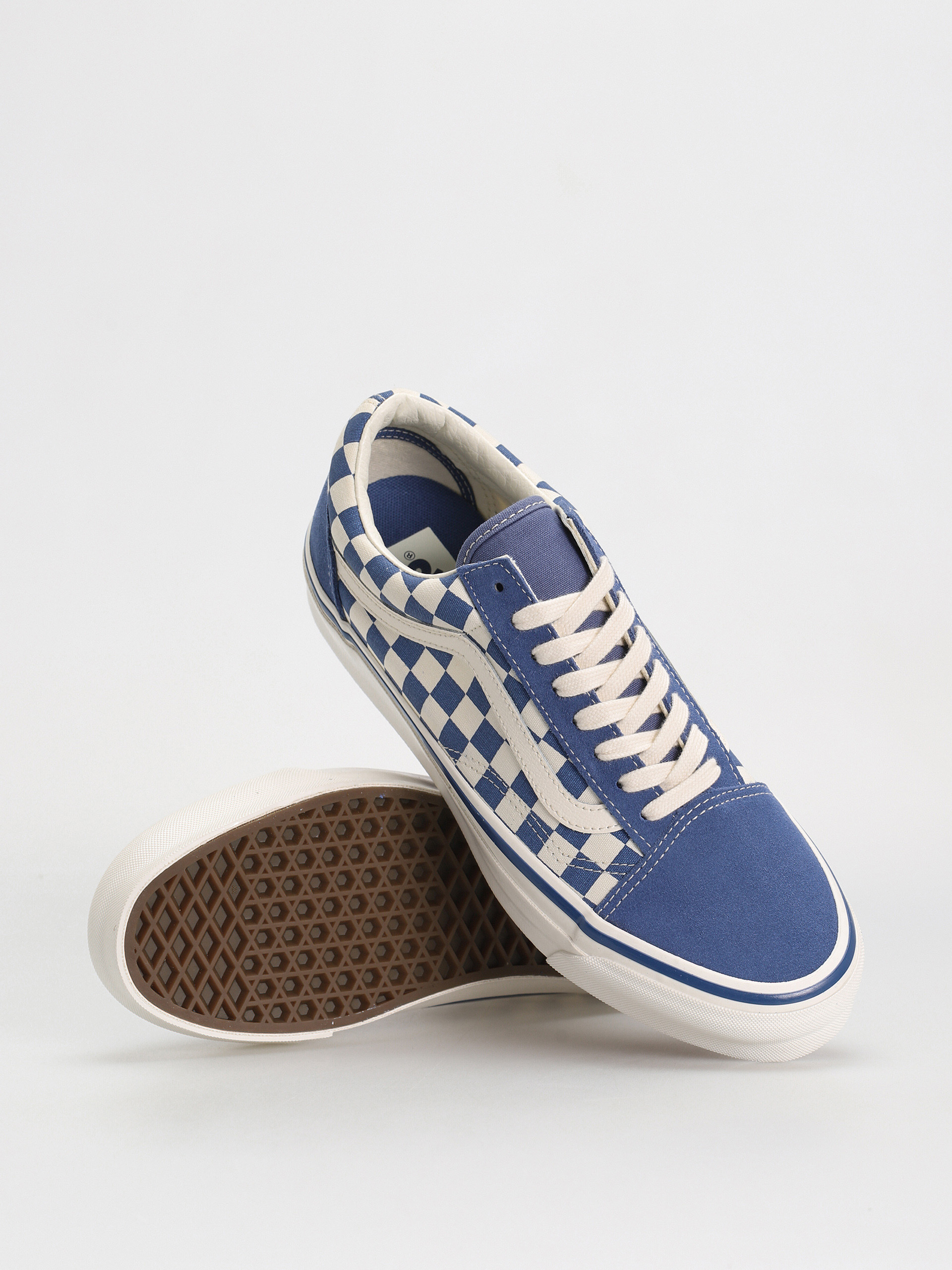 Buty Vans Old Skool 36 (checkerboard medium blue)
