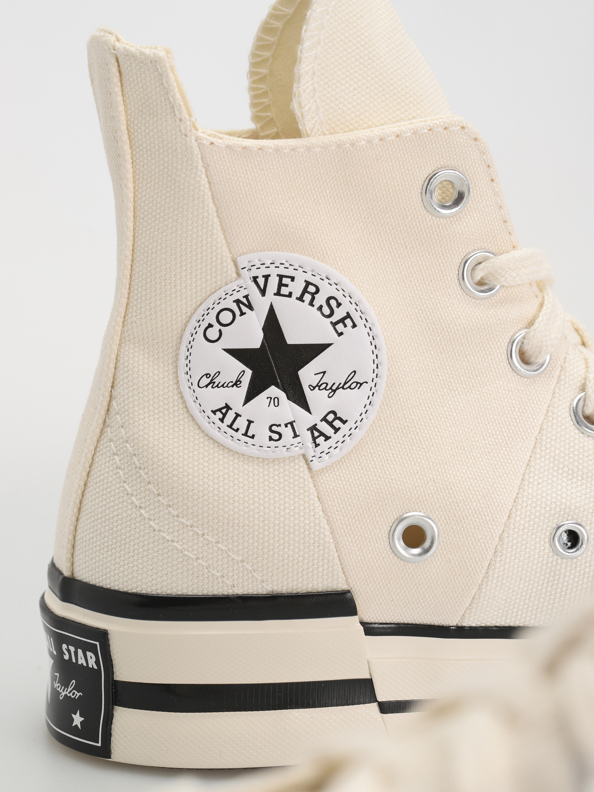 Trampki Converse Chuck 70 Plus Hi - biały (bone) Trampki Converse Chuck 70 Plus Hi - biały (bone)