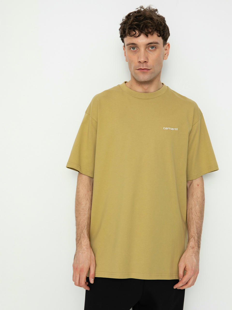 T-shirt Carhartt WIP Script Embroidery (agate/white)