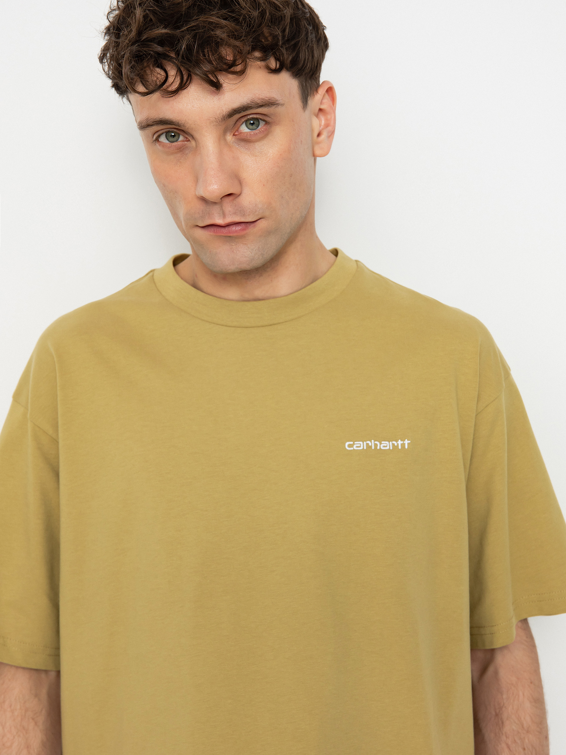 T-shirt Carhartt WIP Script Embroidery (agate/white)