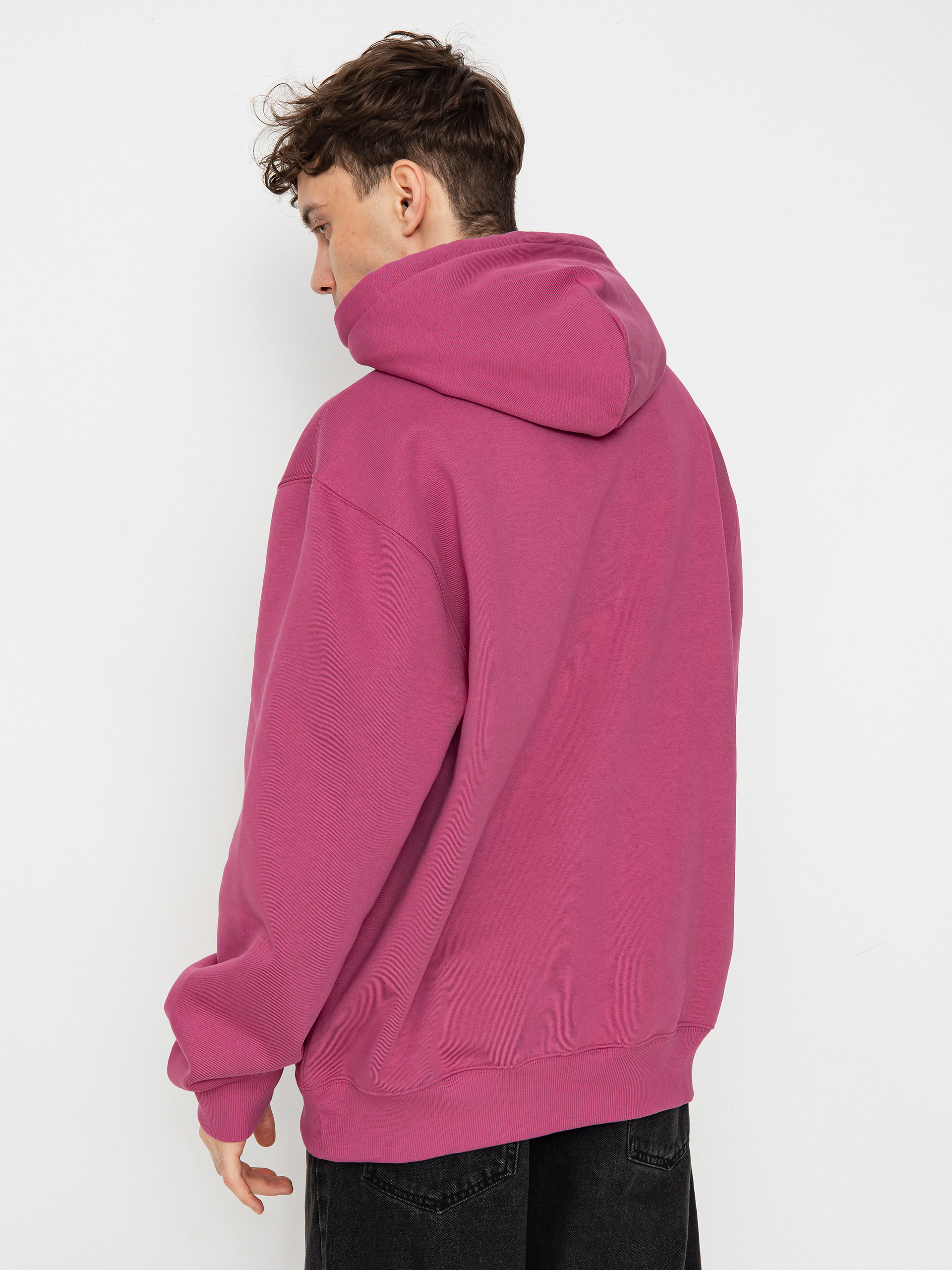 Bluza z kapturem Carhartt WIP Carhartt HD (magenta/black)