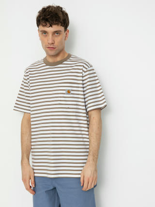 T-shirt Carhartt WIP Seidler Pocket (seidler stripe/branch/white)