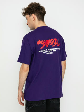 T-shirt Carhartt WIP Rocky (tyrian)