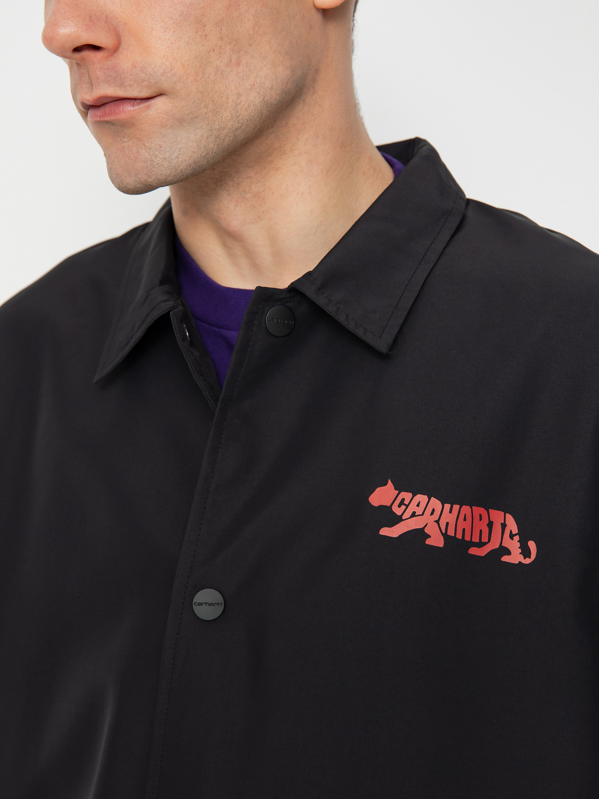 Kurtka Carhartt WIP Rocky Coach (black/samba/white)