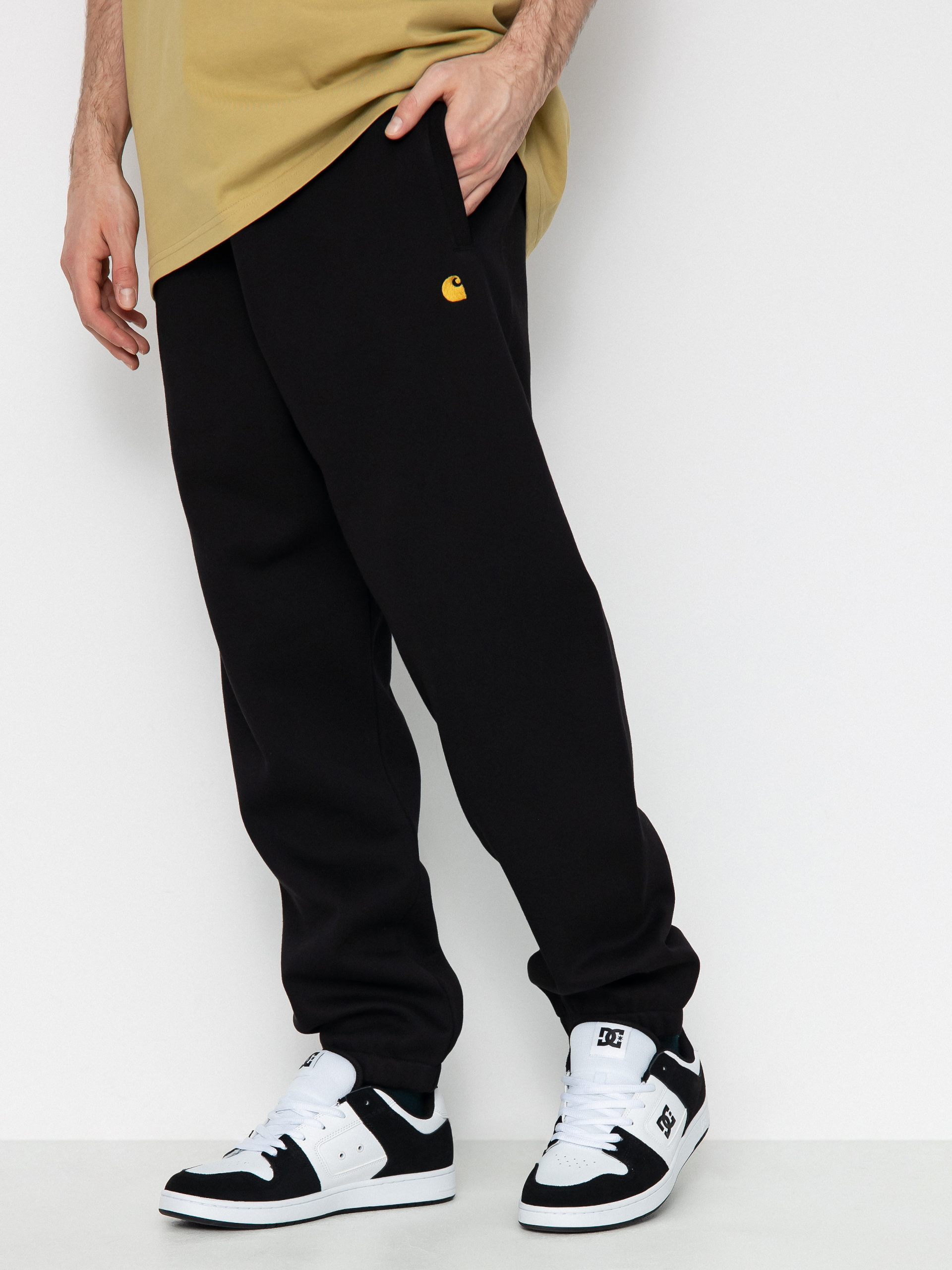 Spodnie Carhartt WIP Chase (black/gold)