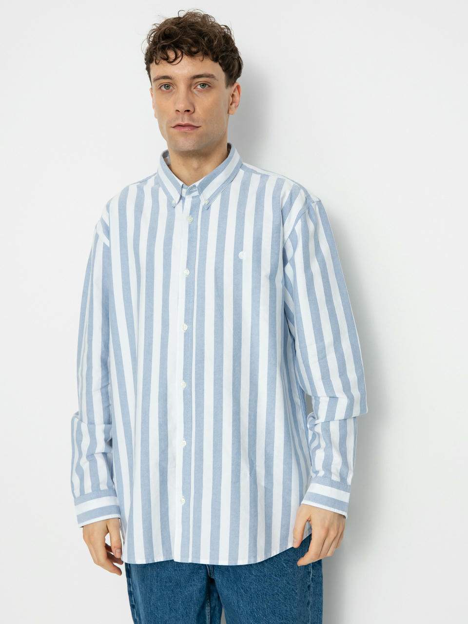 Koszula Carhartt WIP Dillion (dillion stripe/bleach/white)