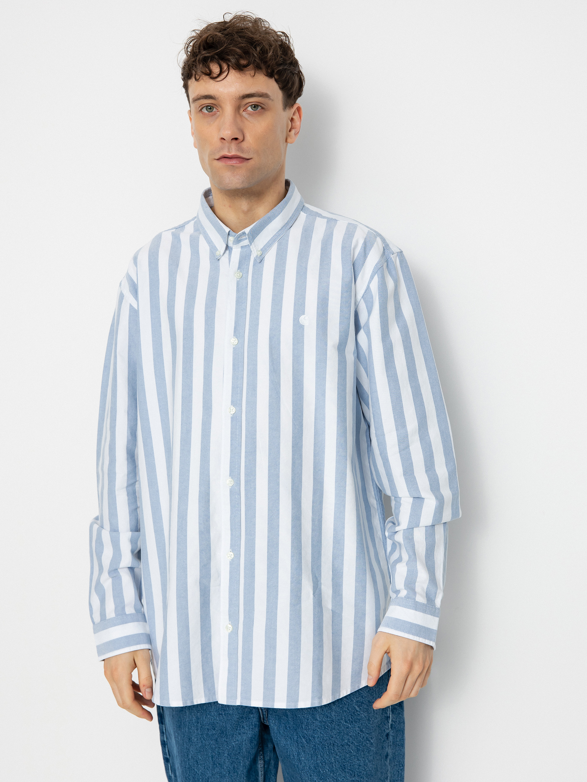 Koszula Carhartt WIP Dillion (dillion stripe/bleach/white)