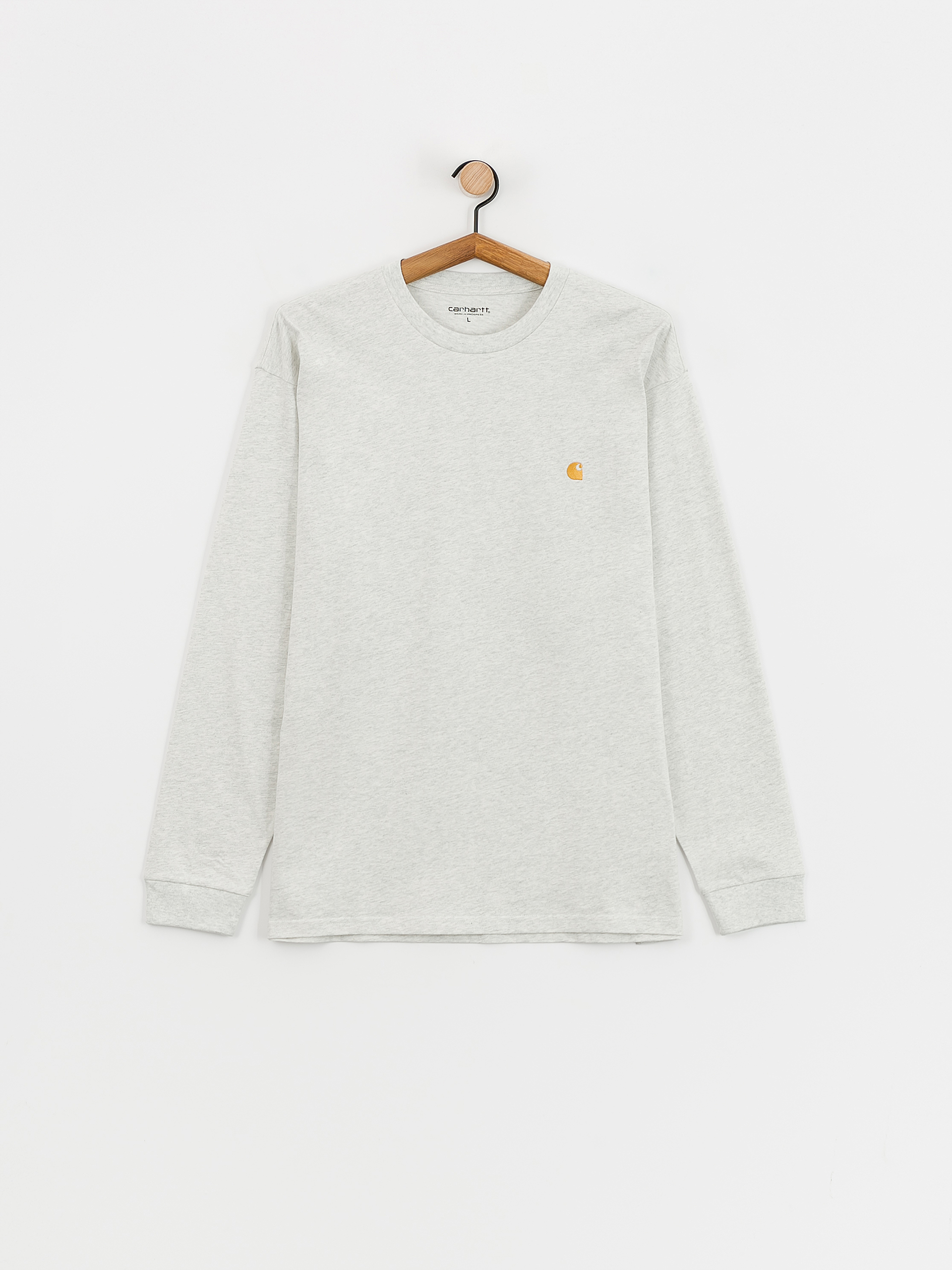 Longsleeve Carhartt WIP Chase (ash heather/gold)