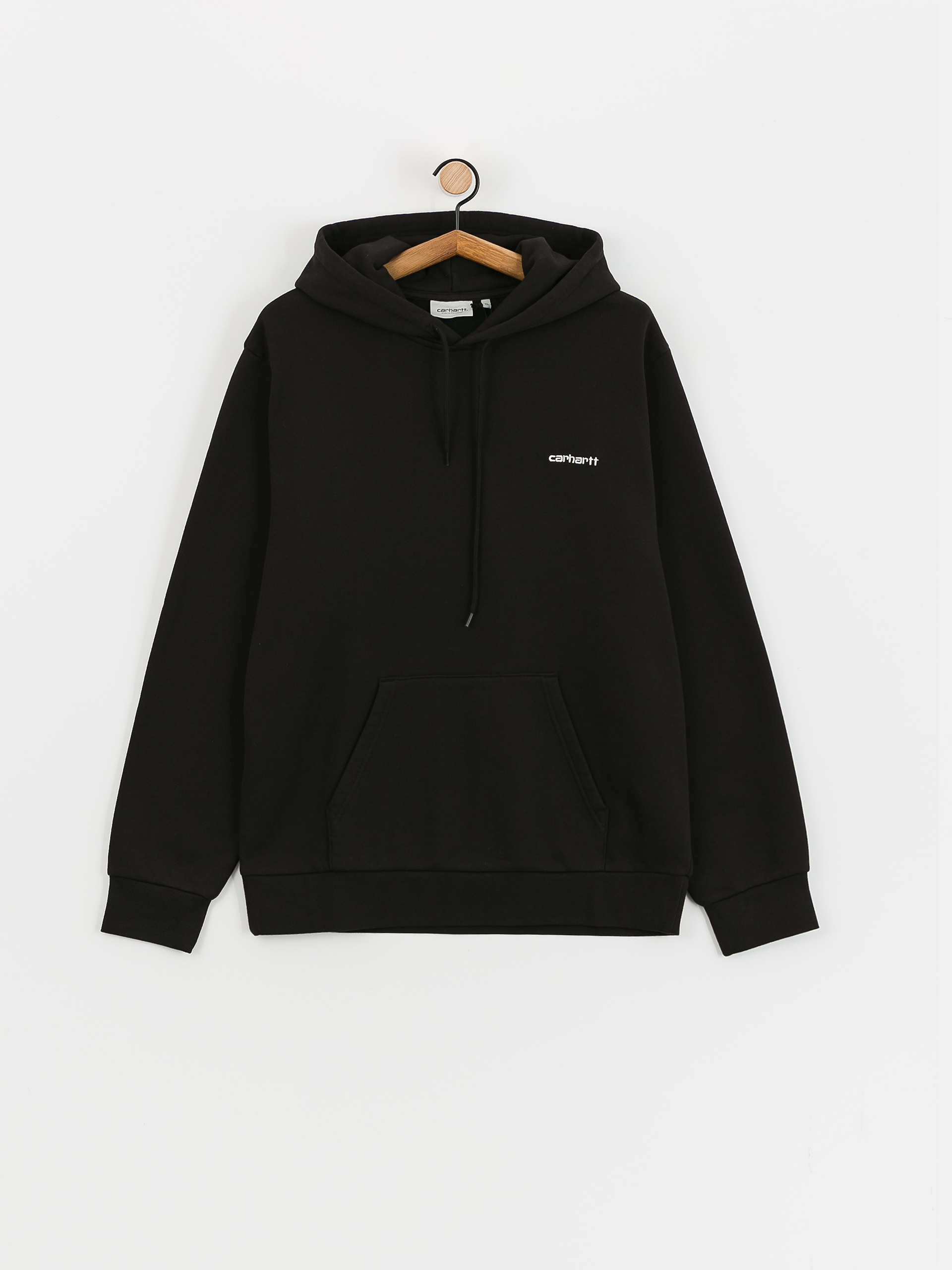 Bluza z kapturem Carhartt WIP Script Embroidery HD (black/white)