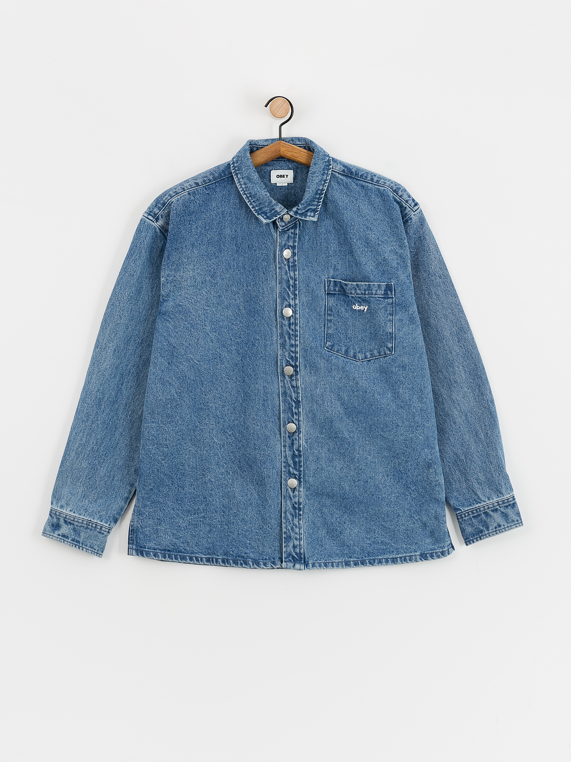 Koszula OBEY Magnolia (light indigo)