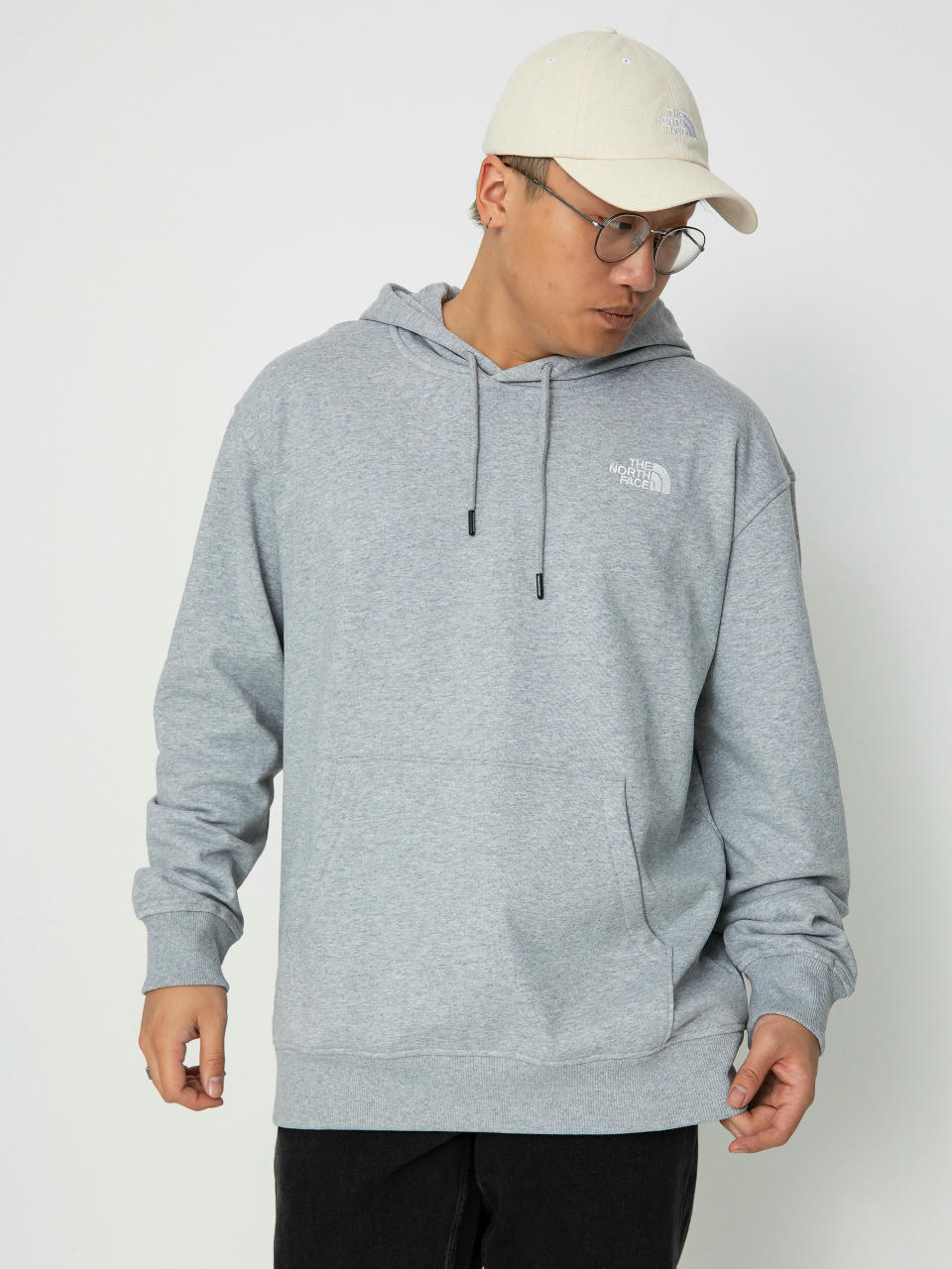 Bluza z kapturem The North Face Essential HD (tnf light grey heather)