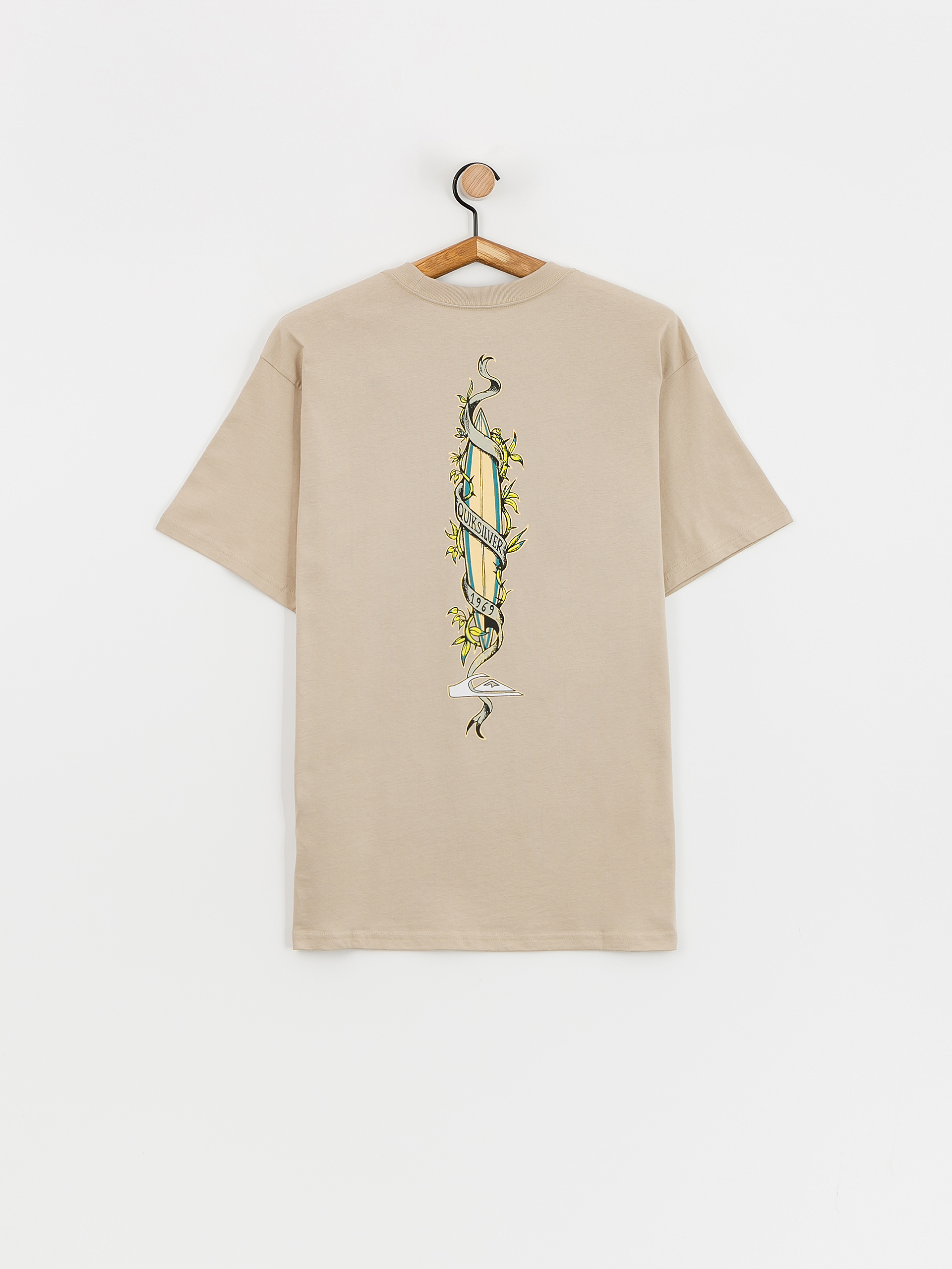 T-shirt Quiksilver Step Up Mor (plaza taupe)