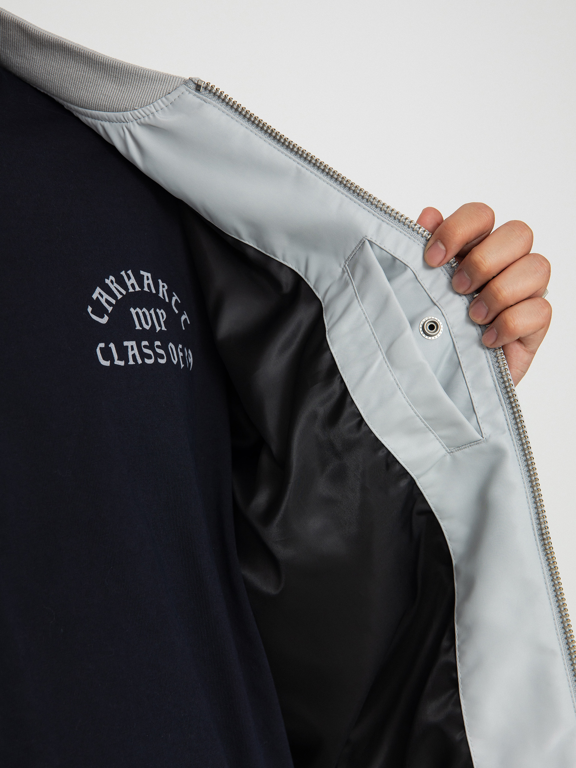 Kurtka Carhartt WIP Otley Bomber (sonic silver)