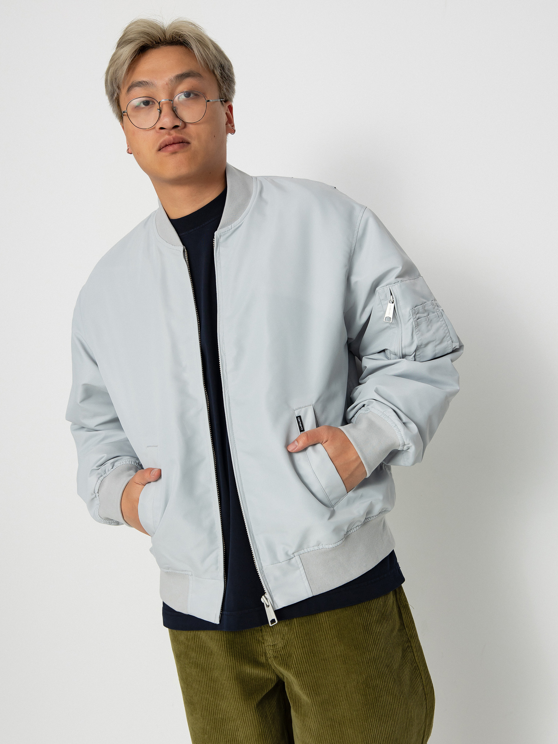 Kurtka Carhartt WIP Otley Bomber (sonic silver)